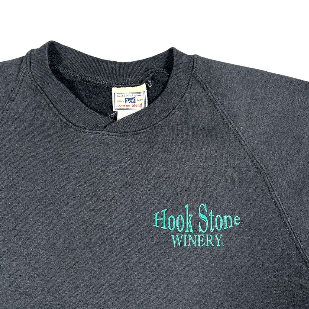 Lee VINTAGE Hook Stone Winery Sweatshirt Lee Adult MEDIUM Black Raglan 90s Shirt Mens Size US M / EU 48-50 / 2 - 3 Thumbnail