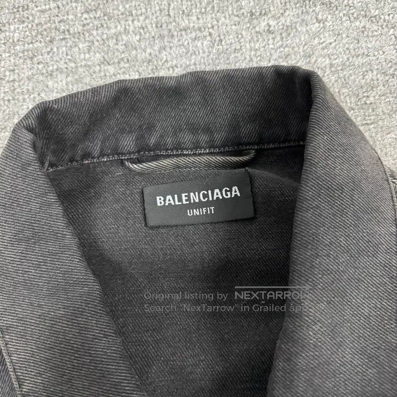 Balenciaga Balenciaga Double B Graffiti Logo Single Breasted Denim Ja Size US L / EU 52-54 / 3 - 6 Thumbnail