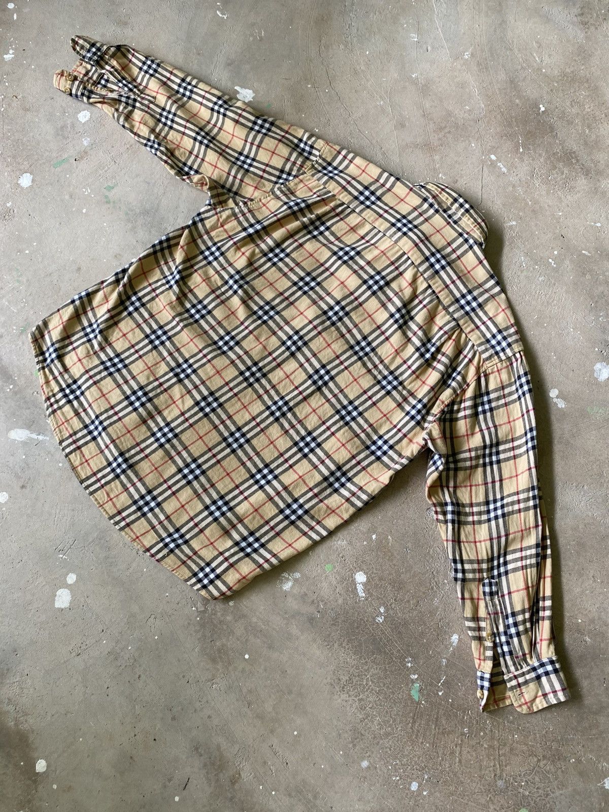 Japanese Brand Arnie Rogan Nova Check Flannel Overshirt Beige Size US M / EU 48-50 / 2 - 10 Thumbnail