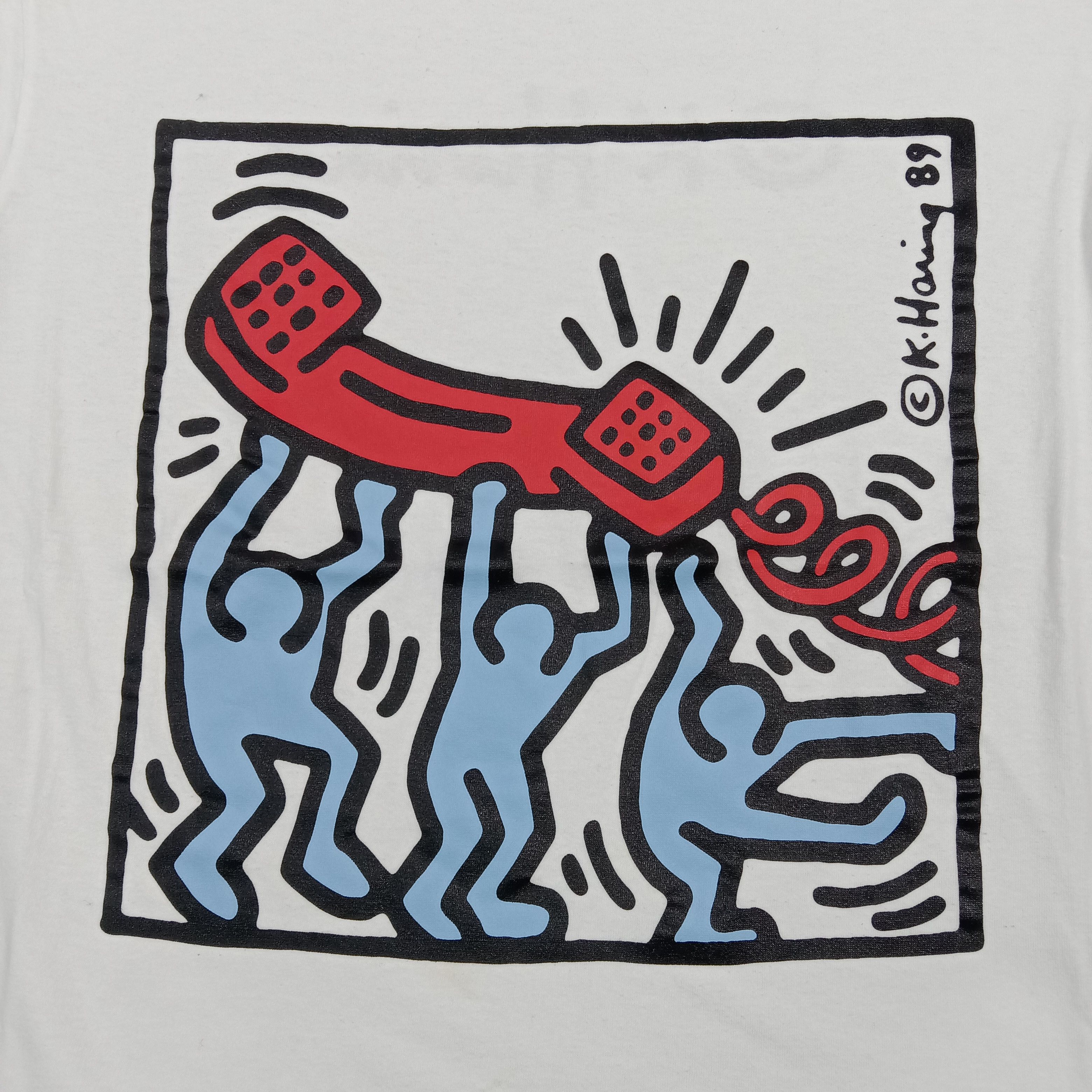 Keith Haring Keith Haring Doodle Art Streetwear Tshirt C294N78 Size US XL / EU 56 / 4 - 2 Thumbnail