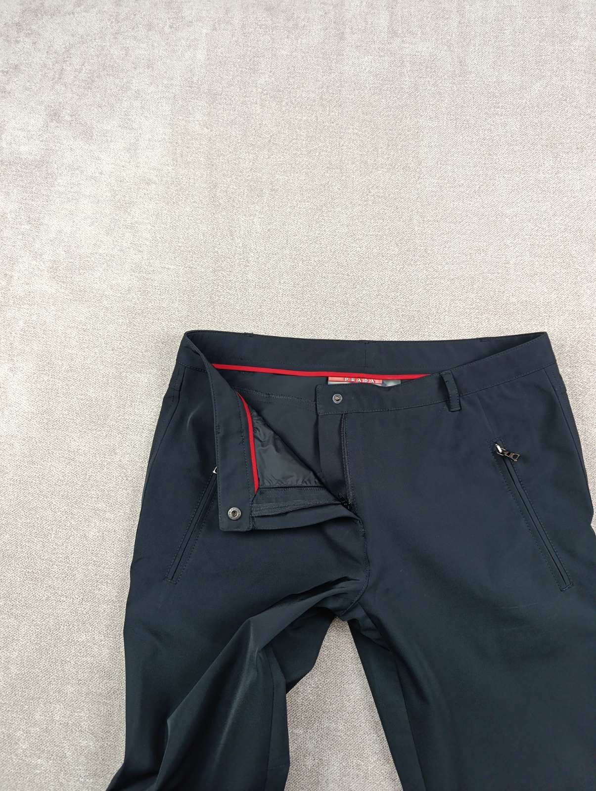 Prada PRADA SPORT VINTAGE WOMENS PANTS TROUSERS BLACK ZIPE SZ 42 Size 28" / US 6 / IT 42 - 8 Thumbnail