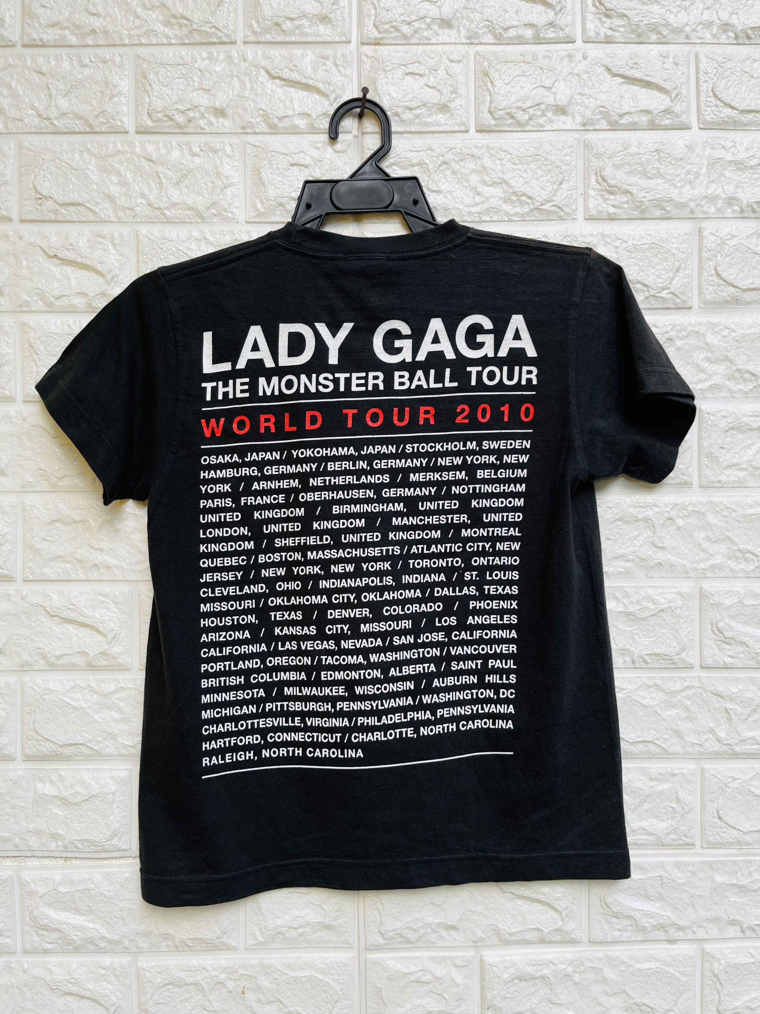 Band Tees Vintage Lady Gaga Monster Ball Tour Designed Fashion Style Size US XS / EU 42 / 0 - 2 Thumbnail