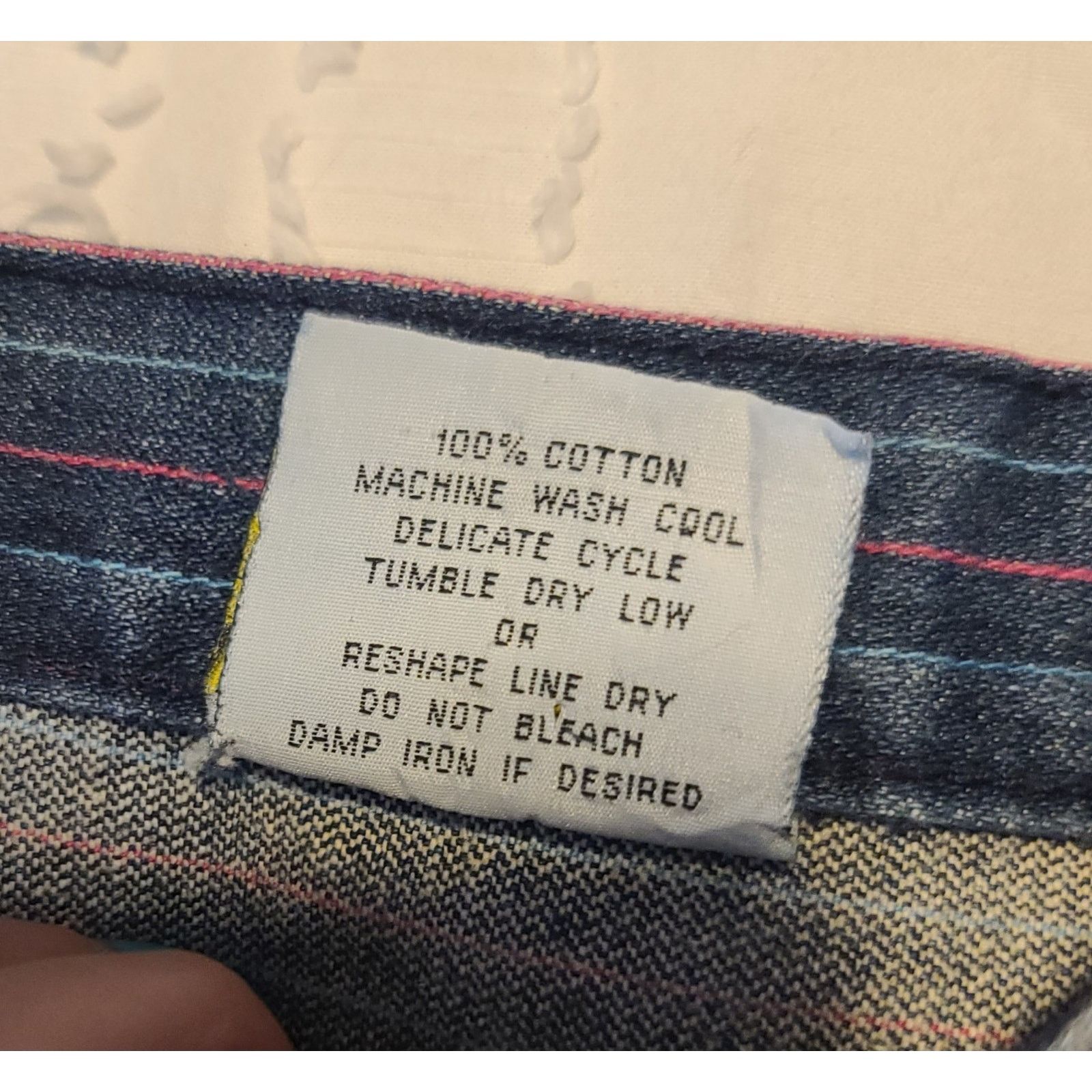 Other Vintage Liz Thomas Pinstripe Hi Rise Jeans Size 32" / US 10 / IT 46 - 3 Thumbnail