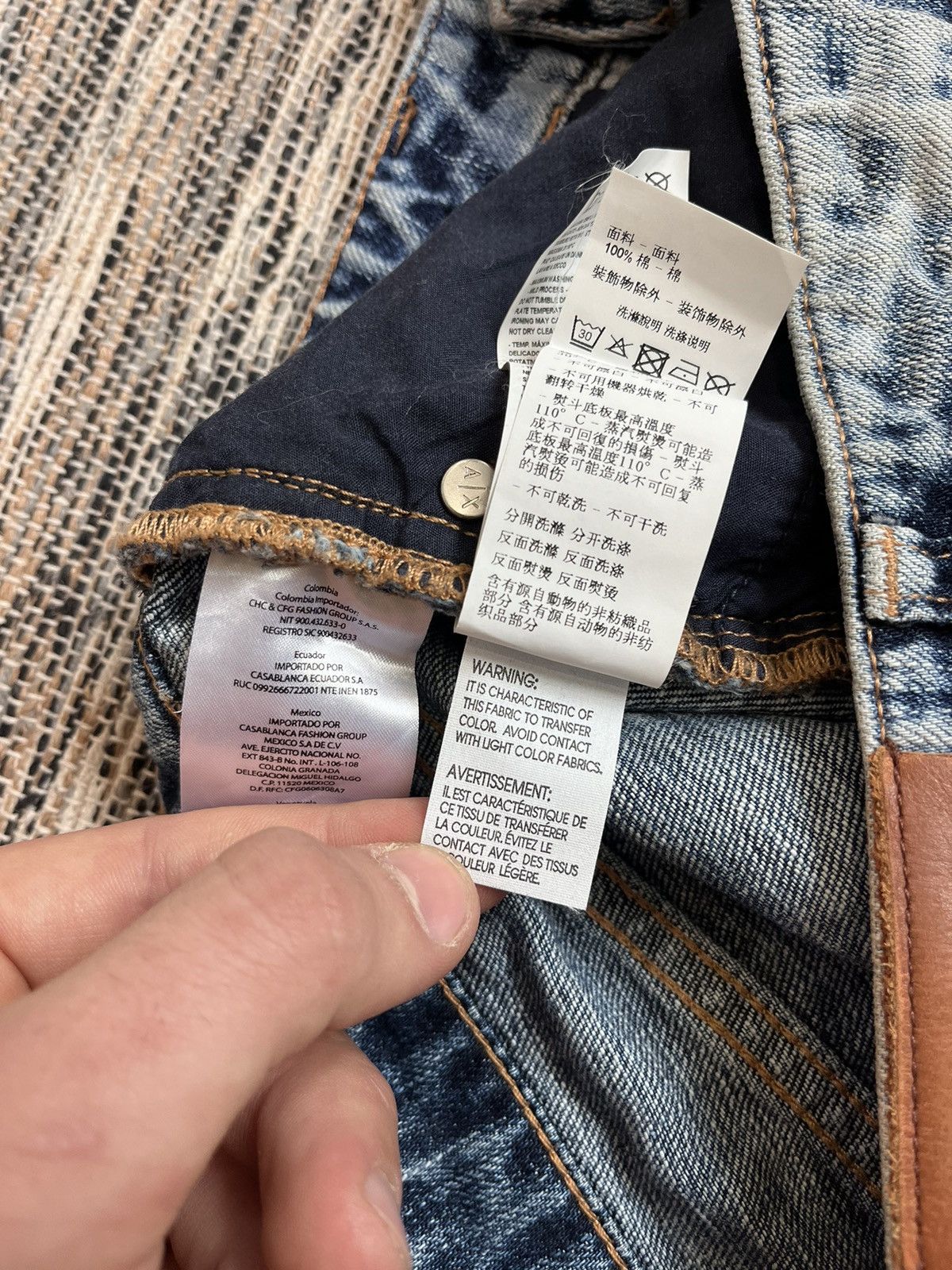 Armani Exchange × Vintage Armani Exchange skirt luxury distressed faded style Size 28" / US 6 / IT 42 - 16 Thumbnail