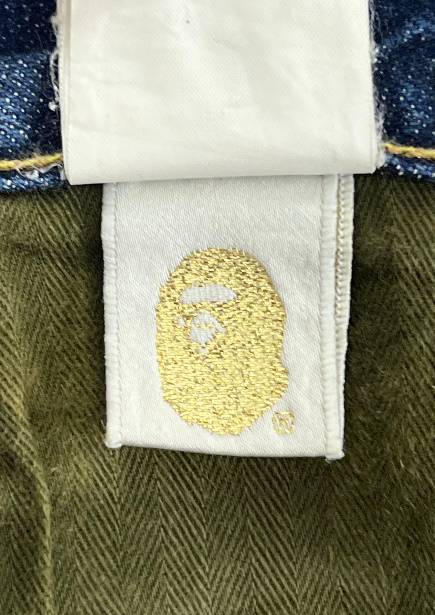 Bape 2010s BAPE Baby Milo Embroidered Denim Shorts Size US 32 / EU 48 - 12 Thumbnail