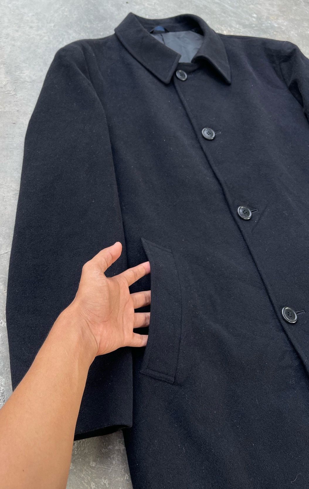 Yohji Yamamoto 🔥 YOHJI YAMAMOTO WOOL COAT BUTTON DOWN Size US L / EU 52-54 / 3 - 9 Thumbnail