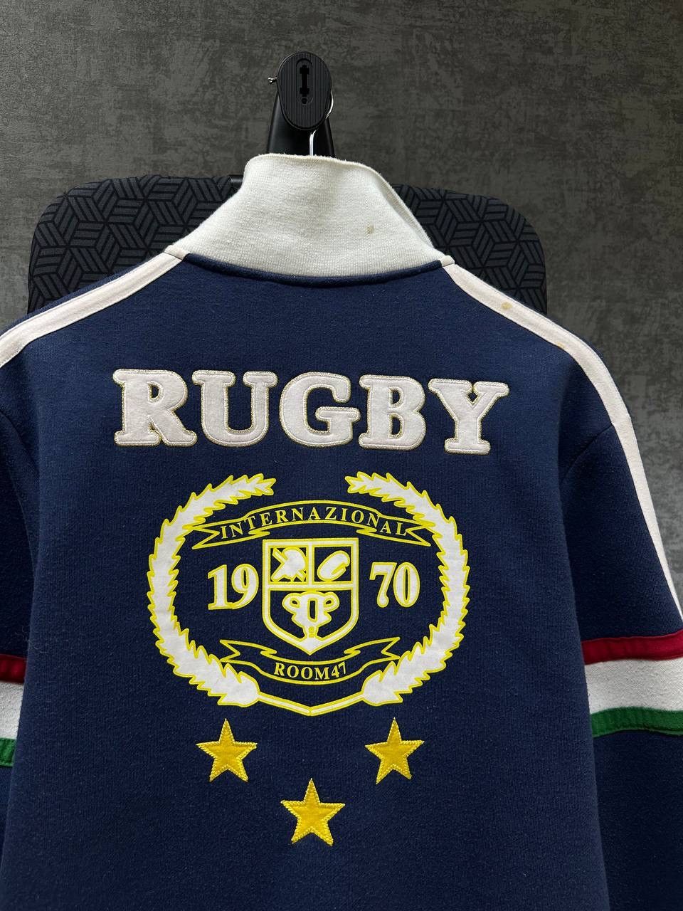 Japanese Brand × Vintage Vintage Italia Rugby Polo Ralph Lauren Style Zip Hoodie Size US S / EU 44-46 / 1 - 15 Thumbnail