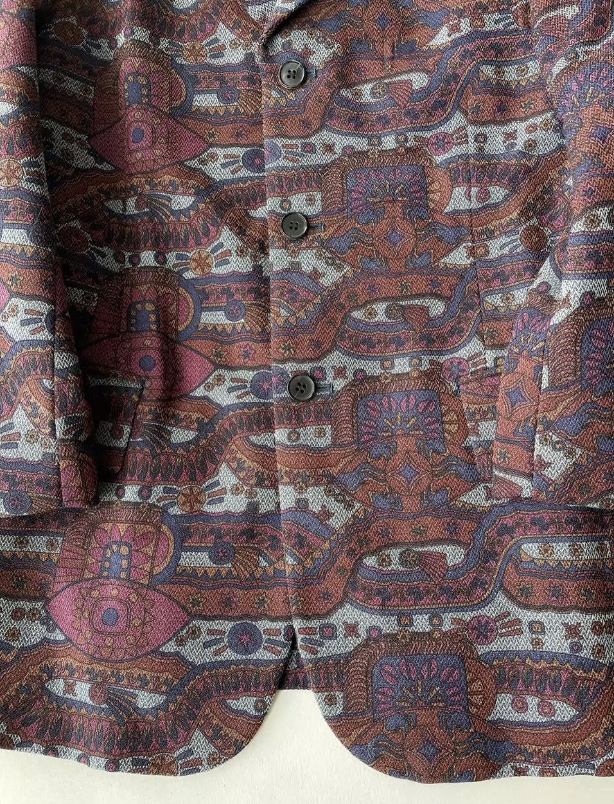 Comme des Garcons Wool psychedelic suit jacket 2412-Nextarrow Size 42S - 5 Thumbnail
