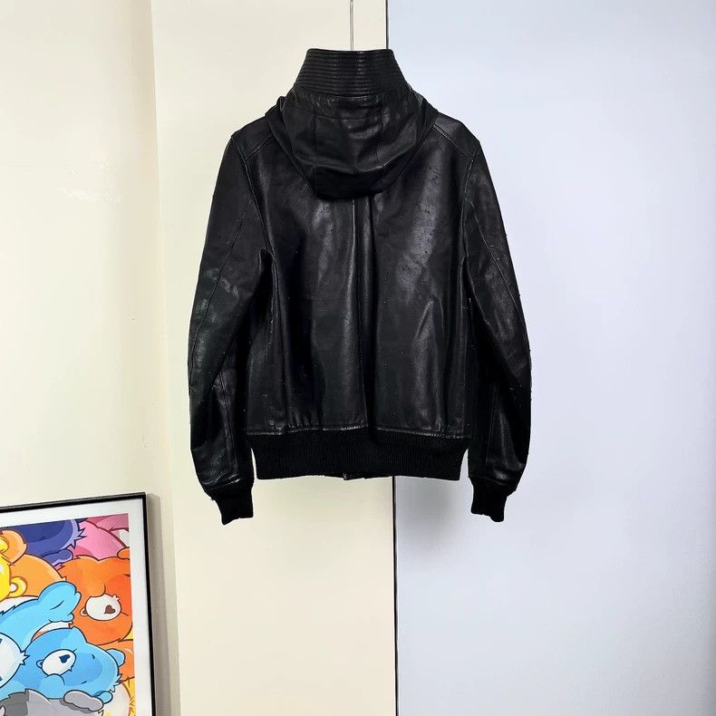 Givenchy Givenchy Size46 Destroyed Leather Jacket (Spring/Autumn) Size US M / EU 48-50 / 2 - 2 Thumbnail