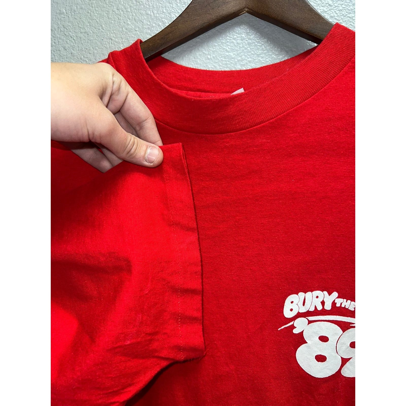 Hanes Vintage Whizard Shirt Bury The Bear '89 Promo Tee VTG 80s XL Size US XL / EU 56 / 4 - 3 Thumbnail