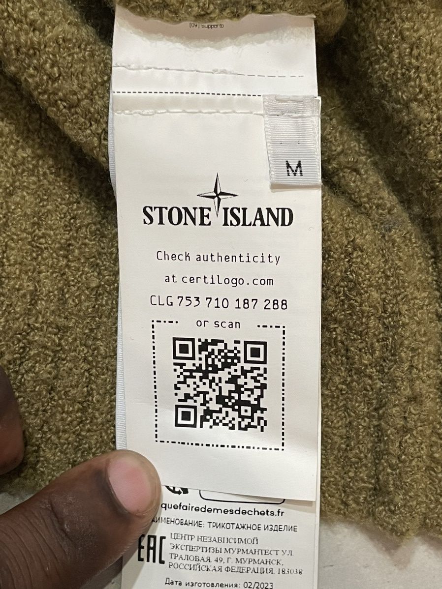 Supreme Supreme Stone Island Boucle Cardigan Olive Size US M / EU 48-50 / 2 - 7 Thumbnail