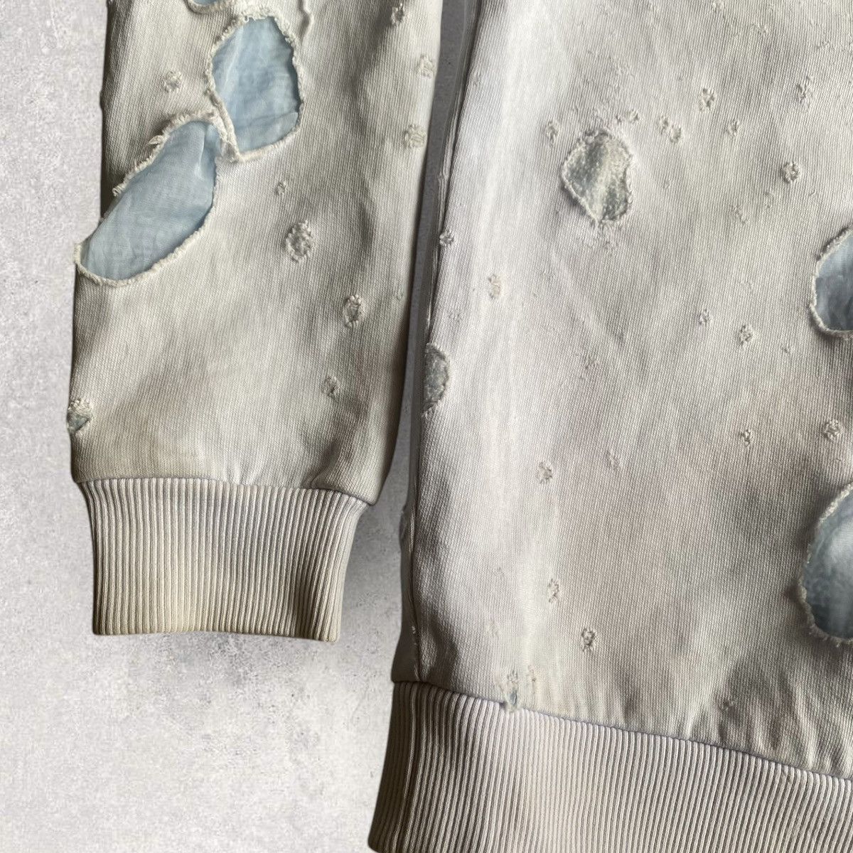 Givenchy Givenchy Blue Distressed Hoodie Size US XS / EU 42 / 0 - 4 Thumbnail