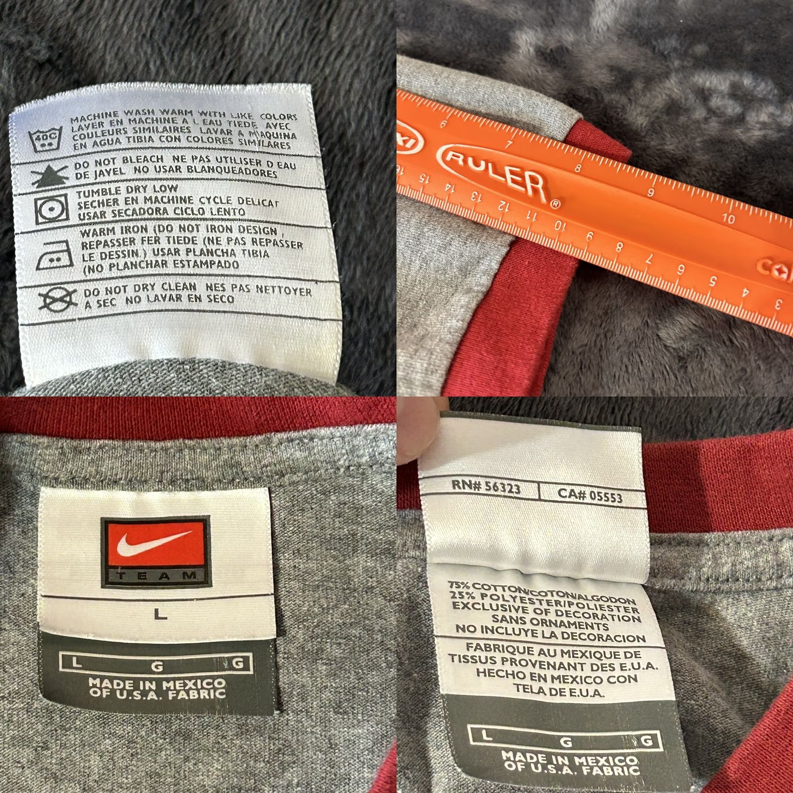 Nike VINTAGE Nike Team Cleveland Cavaliers Cavs Shirt Men Large Gray Short Sleeve Size US L / EU 52-54 / 3 - 9 Thumbnail