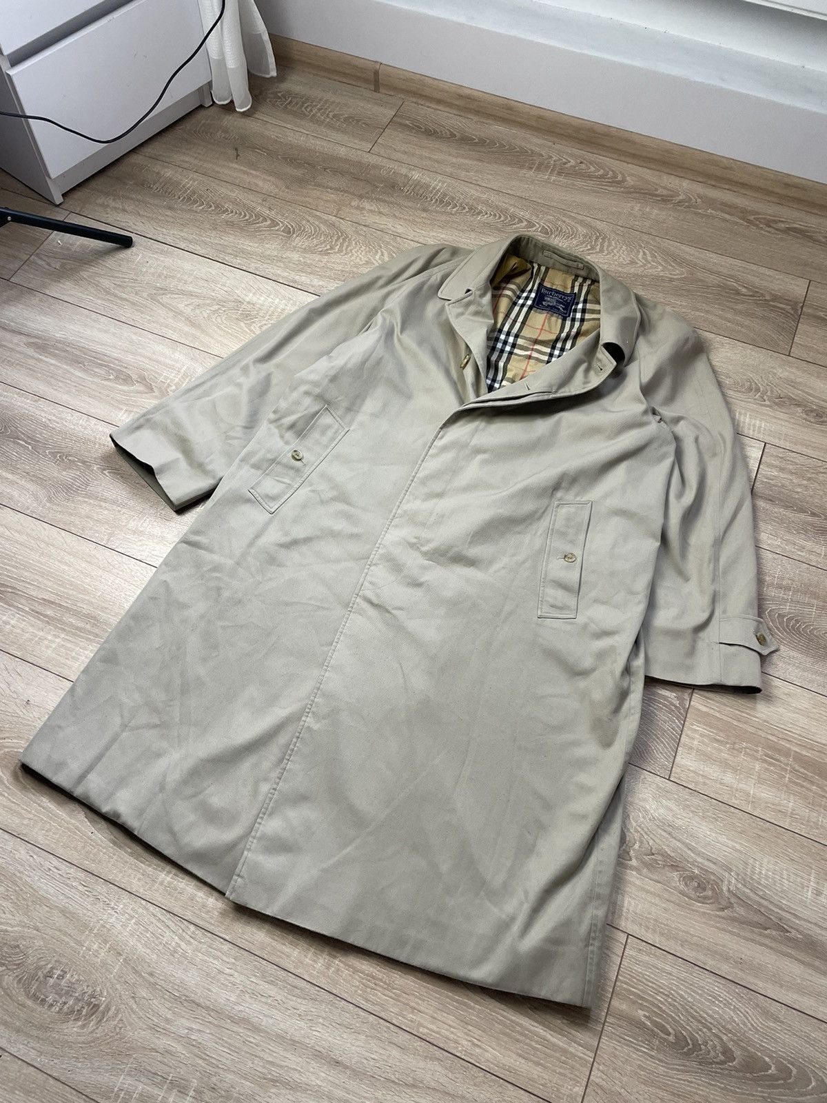 Burberry Burberry Vintage Nova Check Single Breasted Trench Coat L Size US L / EU 52-54 / 3 - 2 Thumbnail