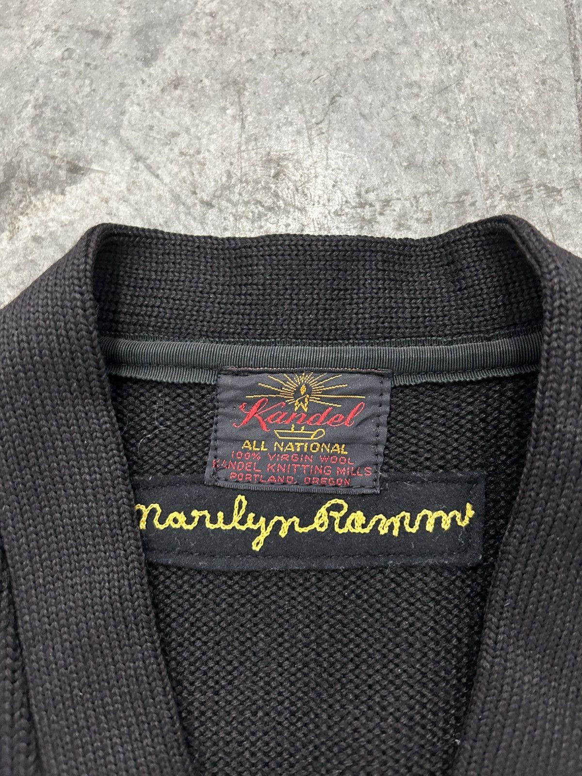 Vintage True Vintage black cardigan 70s Size US M / EU 48-50 / 2 - 2 Thumbnail