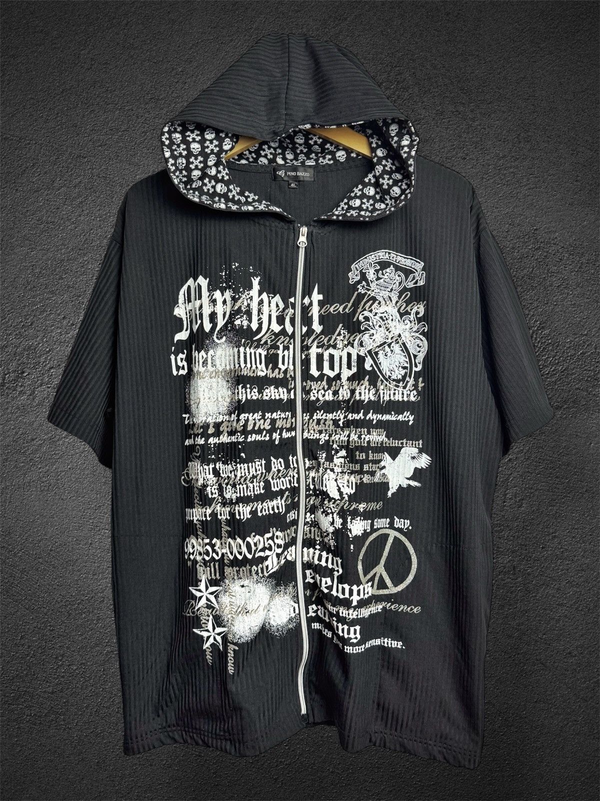 Hysteric Glamour × If Six Was Nine × Japanese Brand Japanese Poem Pino Bazzo Hoodie Shorts Sleeve Size US XL / EU 56 / 4 - 1 Thumbnail