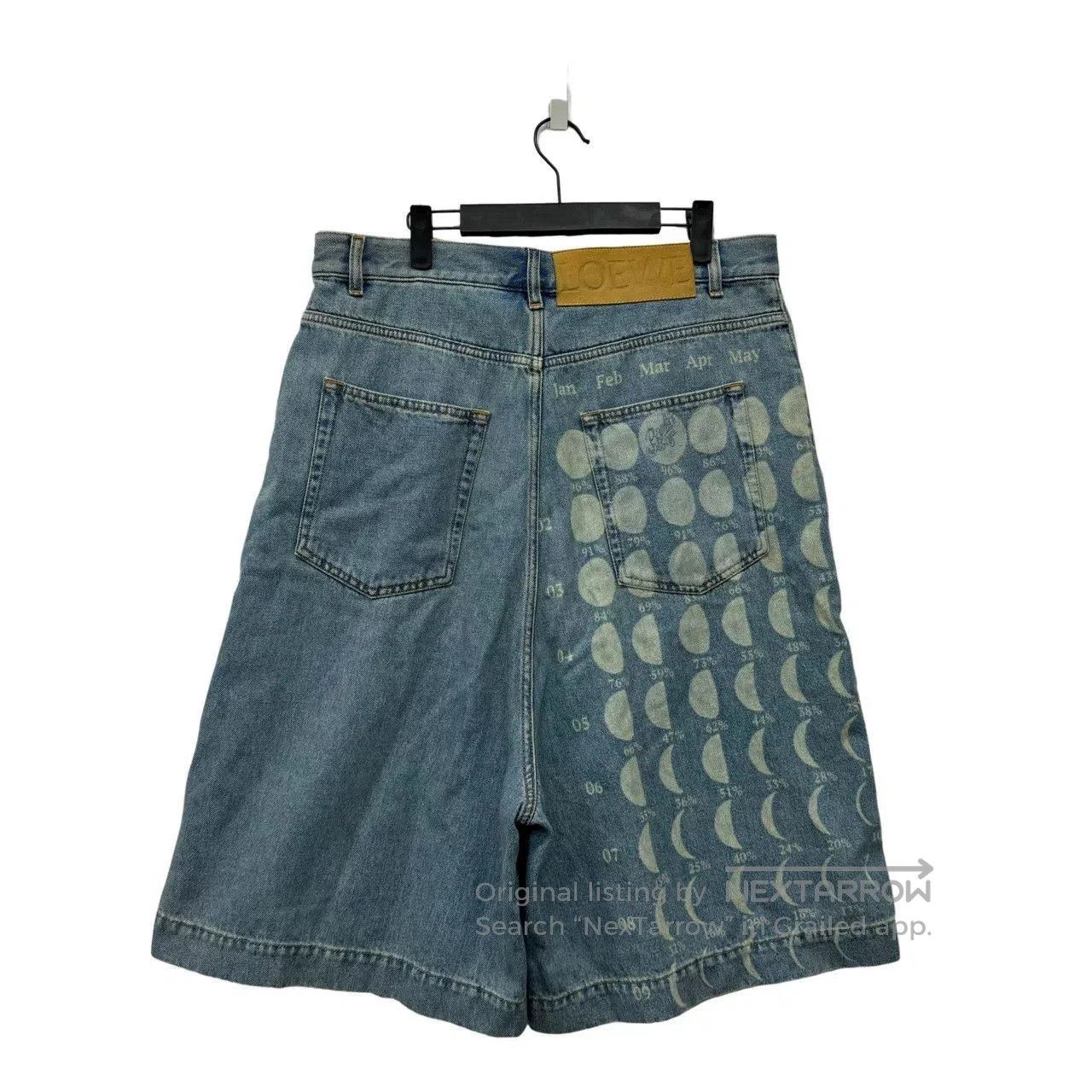 Loewe Loewe Moon Phase Denim Shorts. Size US 34 / EU 50 - 2 Thumbnail