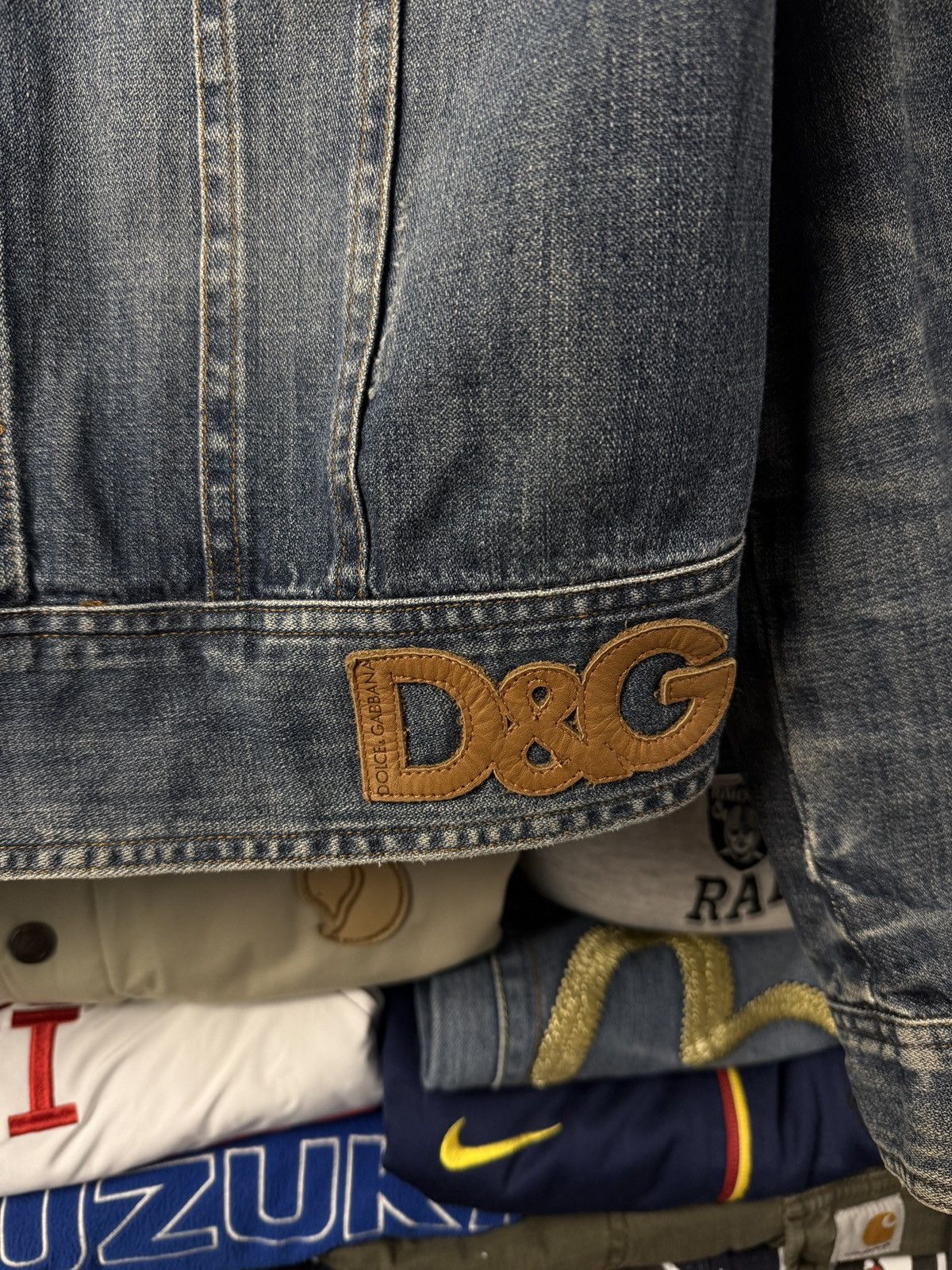 Dolce & Gabbana Vintage Dolce Gabbana Denim Jacket D&G Logo Destrised Y2K Size US L / EU 52-54 / 3 - 8 Thumbnail