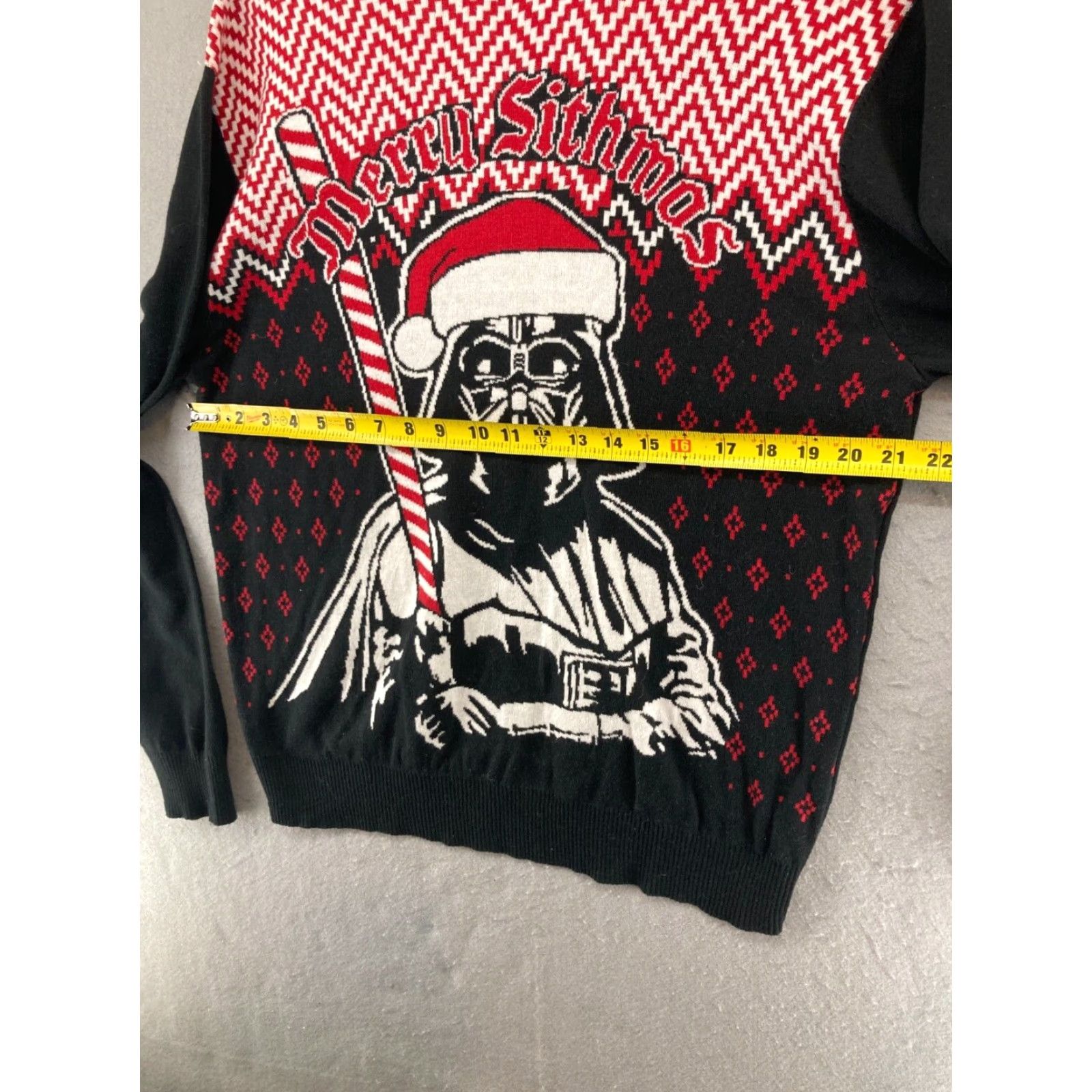 Star Wars Star Wars Darth Vader Christmas Sweater XL Graphic Print Long Sleeve Crew Neck Casual Mens Size US XL / EU 56 / 4 - 2 Thumbnail