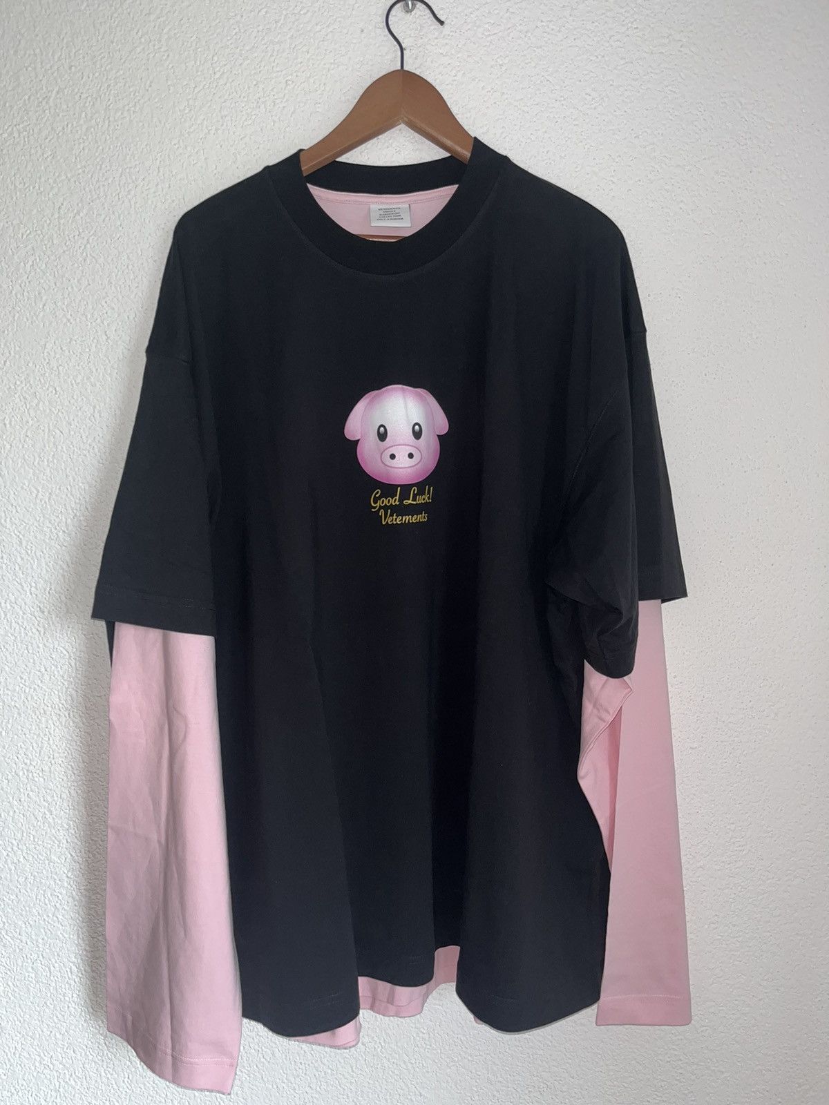 Vetements Lucky Pig Layered Long-Sleeve