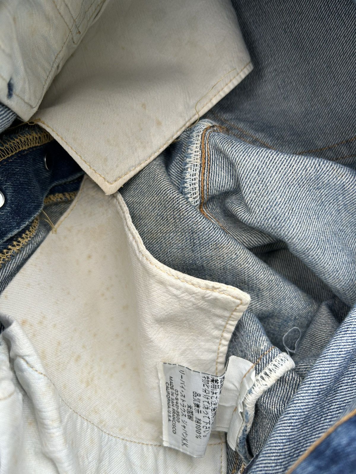 Kapital × Levi's × Vintage Vintage Levi's 501XX Selvedge Reconstructed Repair Denim Size US 31 - 16 Thumbnail