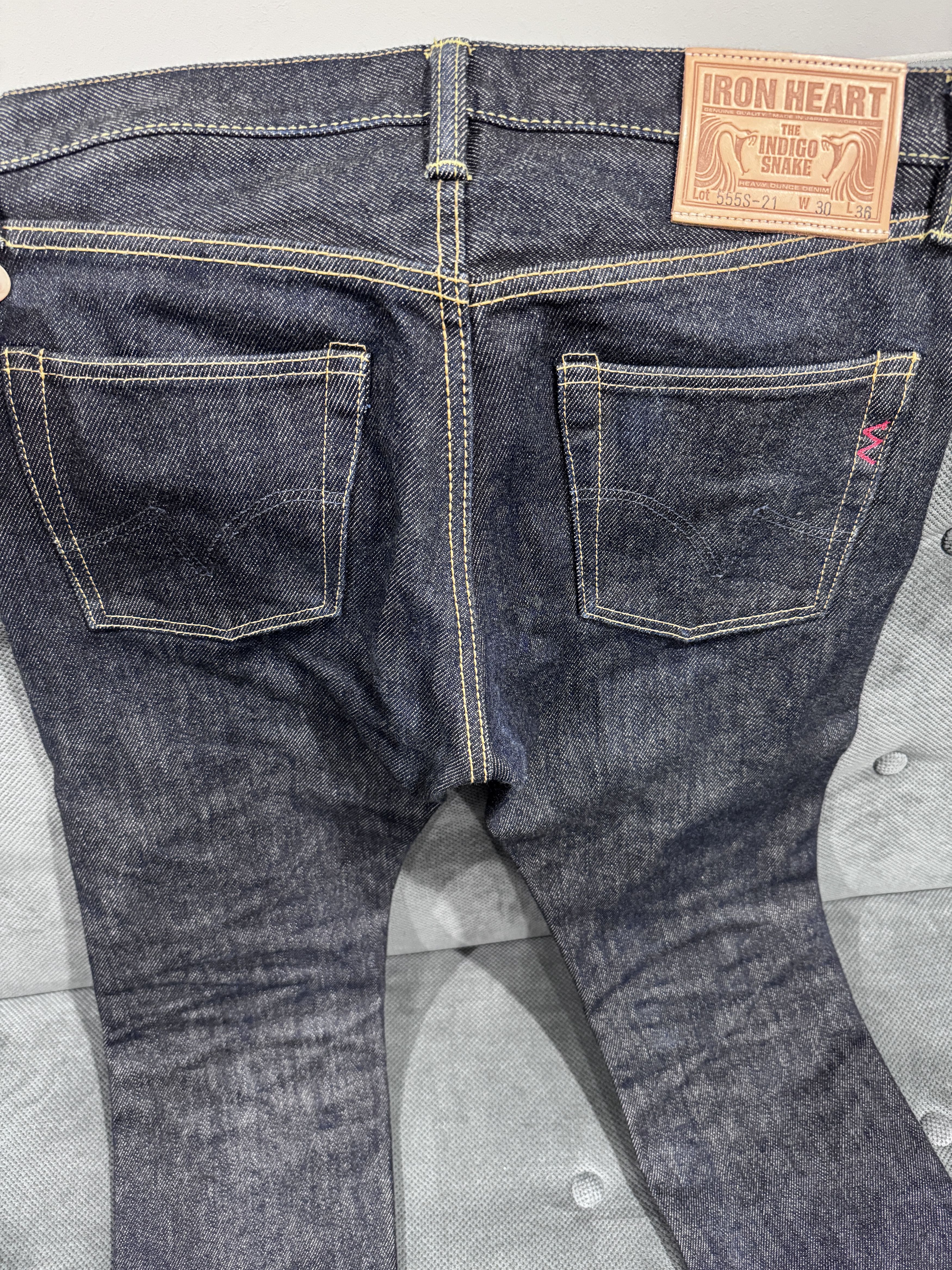 Iron Heart IH-555S-21, 21oz Selvedge Denim Super Slim Cut Jeans Size US 30 / EU 46 - 2 Thumbnail