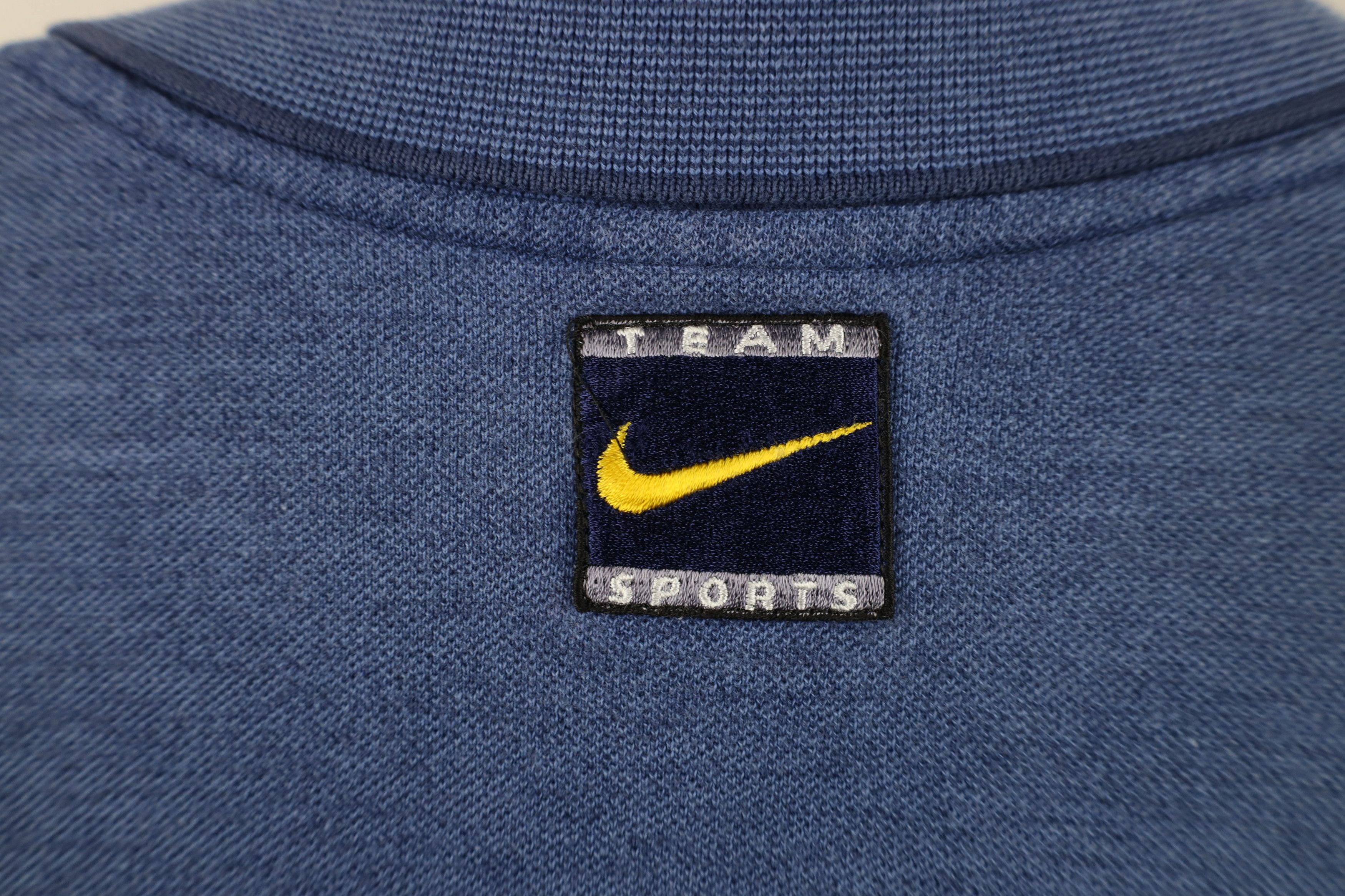 Nike Vintage 90s Nike M University of Michigan Football Polo Blue Size US XL / EU 56 / 4 - 11 Thumbnail