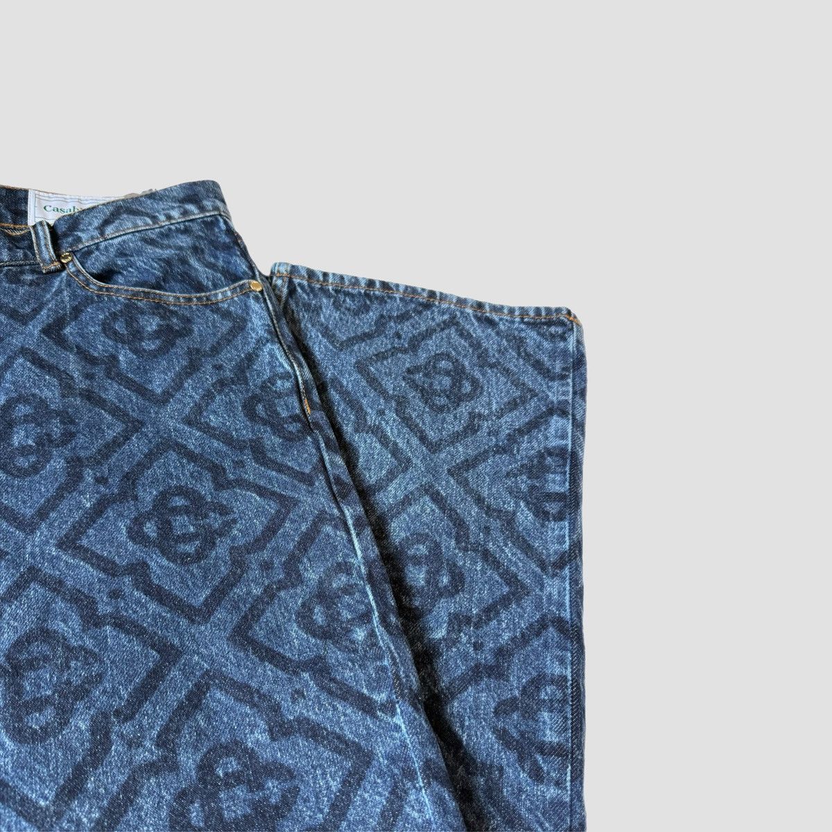 Casablanca Casablanca Laser Monogran Denim Jeans Size US 32 / EU 48 - 9 Thumbnail