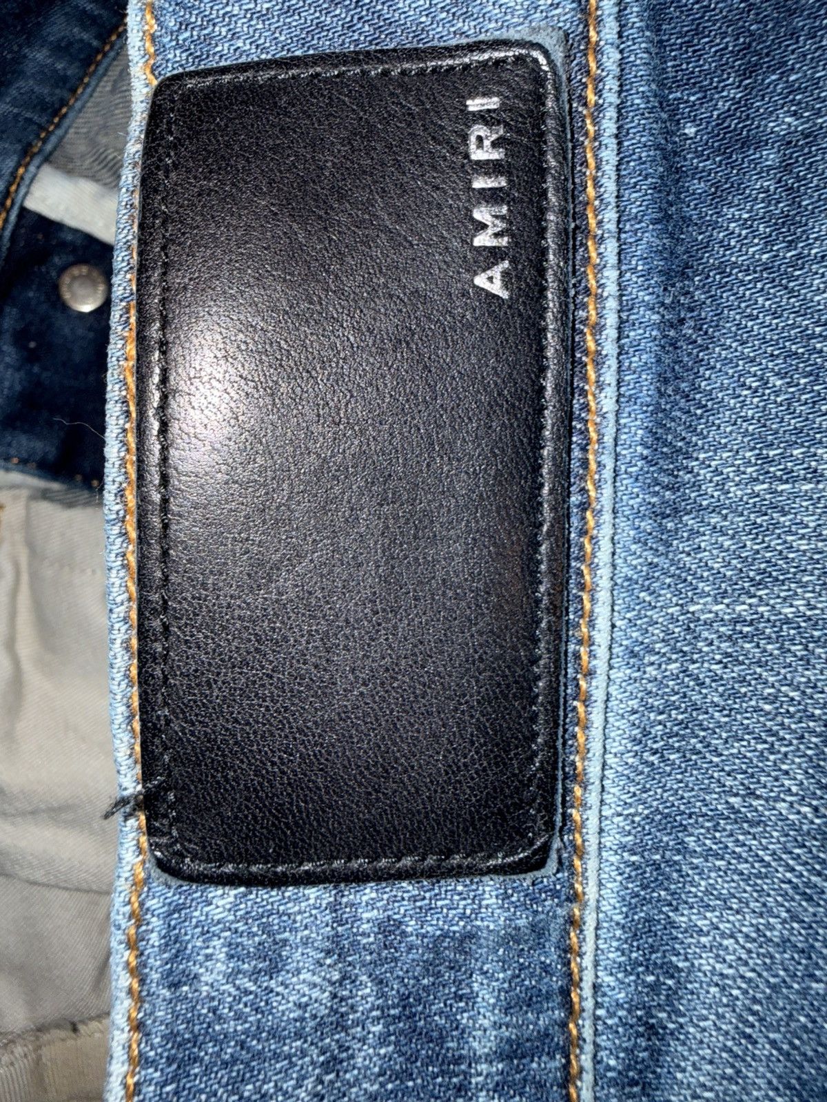 Amiri 🔥 Amiri Mx1 Cherry Suede Patch 🔥 Size US 31 - 10 Thumbnail
