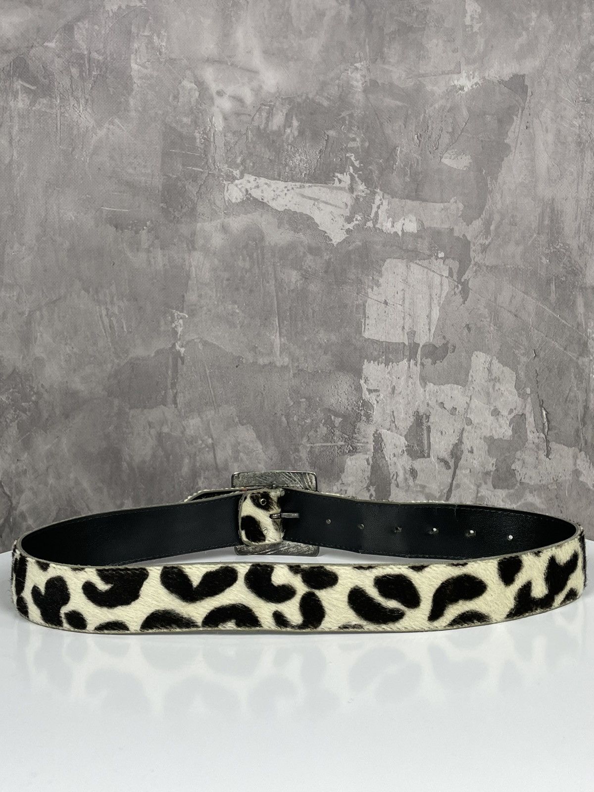 Hysteric Glamour × Le Grande Bleu (L.G.B.) × Vintage Y2K Cowboy Western Vibe Vintage Cow Leather Glamour Belt Size ONE SIZE - 6 Thumbnail