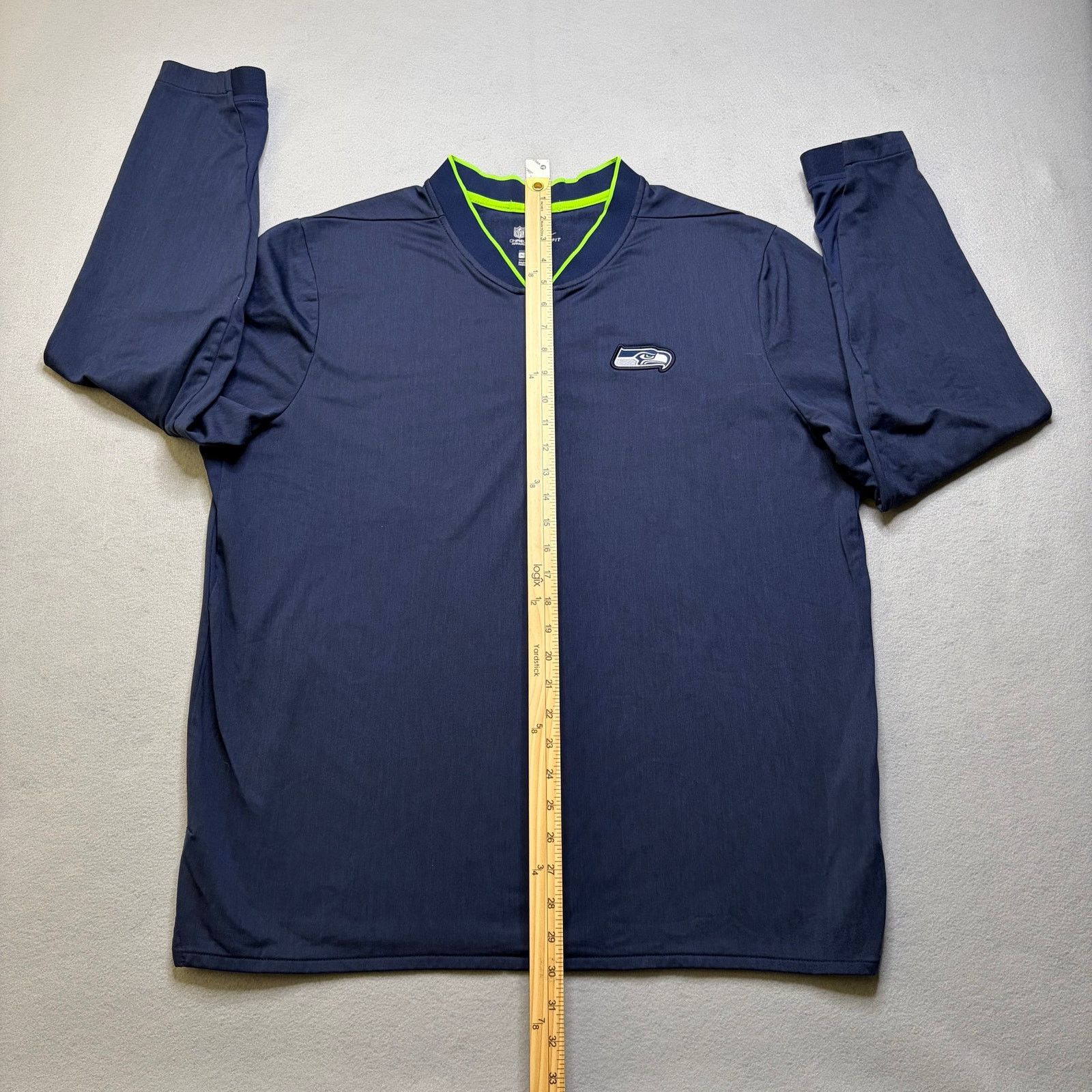 Nike Nike Dri-FIT Seattle Seahawks 1/4 Zip Pullover Men XL Size US XL / EU 56 / 4 - 4 Thumbnail