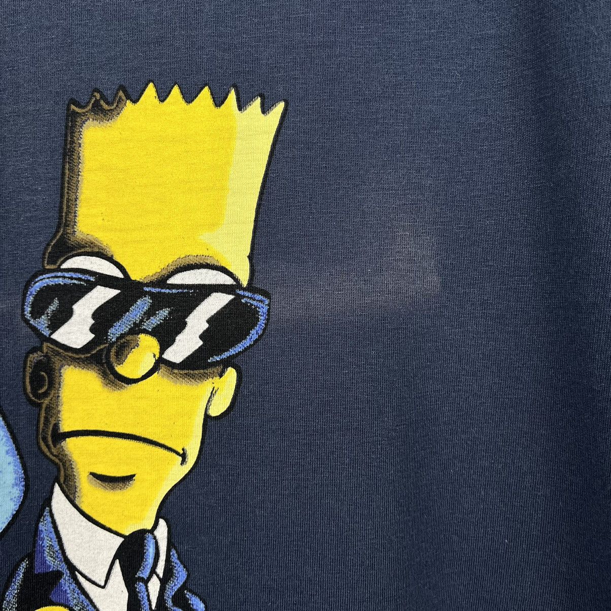 The Simpsons Vintage The Simpsons Men in Black y2k cartoon tee 1998 Size US L / EU 52-54 / 3 - 9 Thumbnail