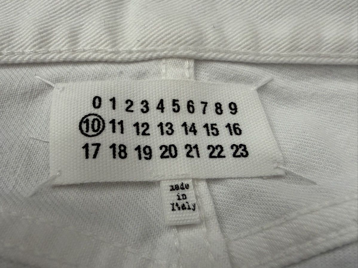Maison Margiela AW23 Line 10 white denim jeans, size 34, made in Italy Size US 34 / EU 50 - 10 Thumbnail