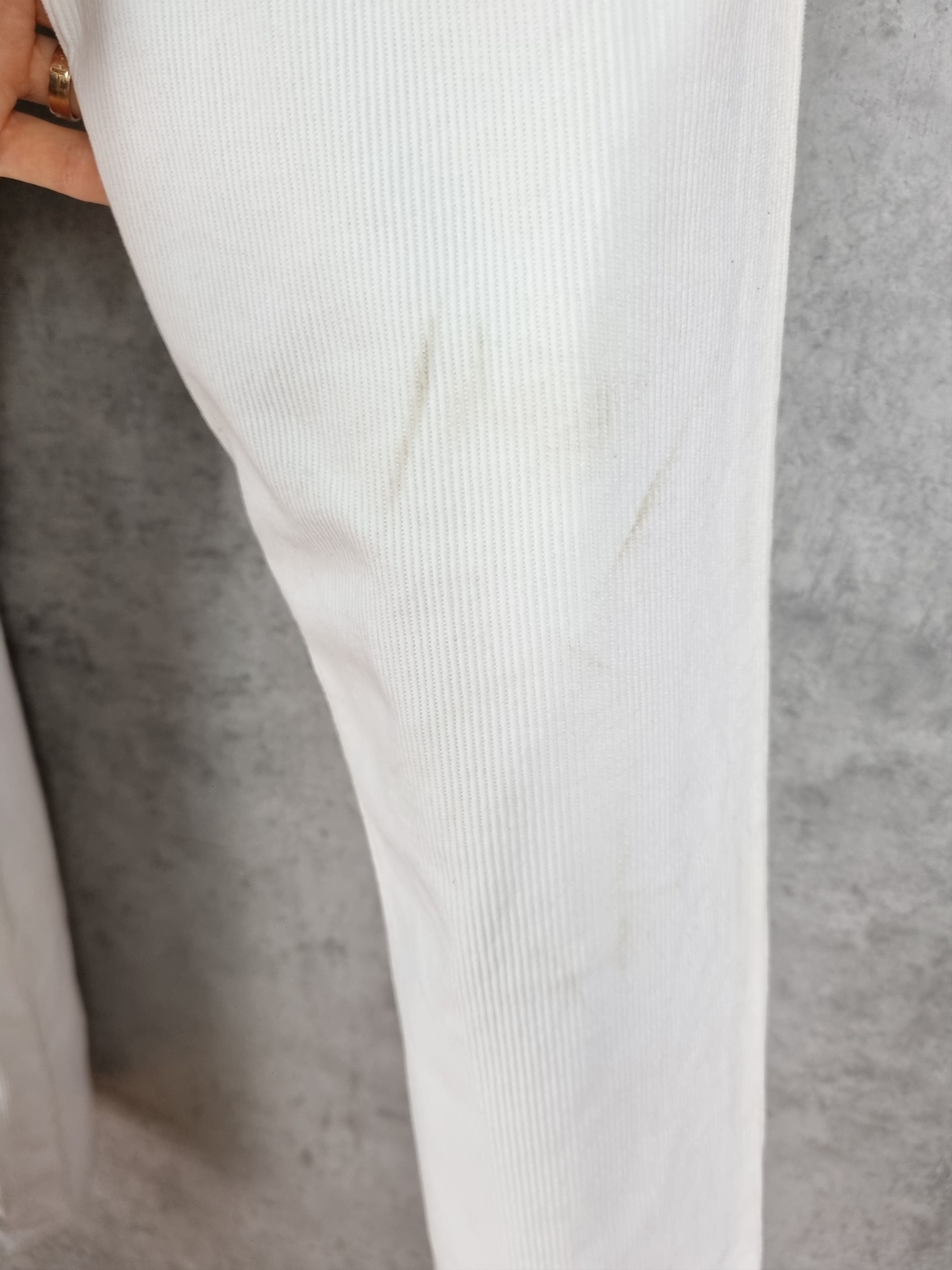 Stone Island × Vintage Dirty Corduroy Stone Island White Slim Fit Pants Size US 31 - 21 Thumbnail