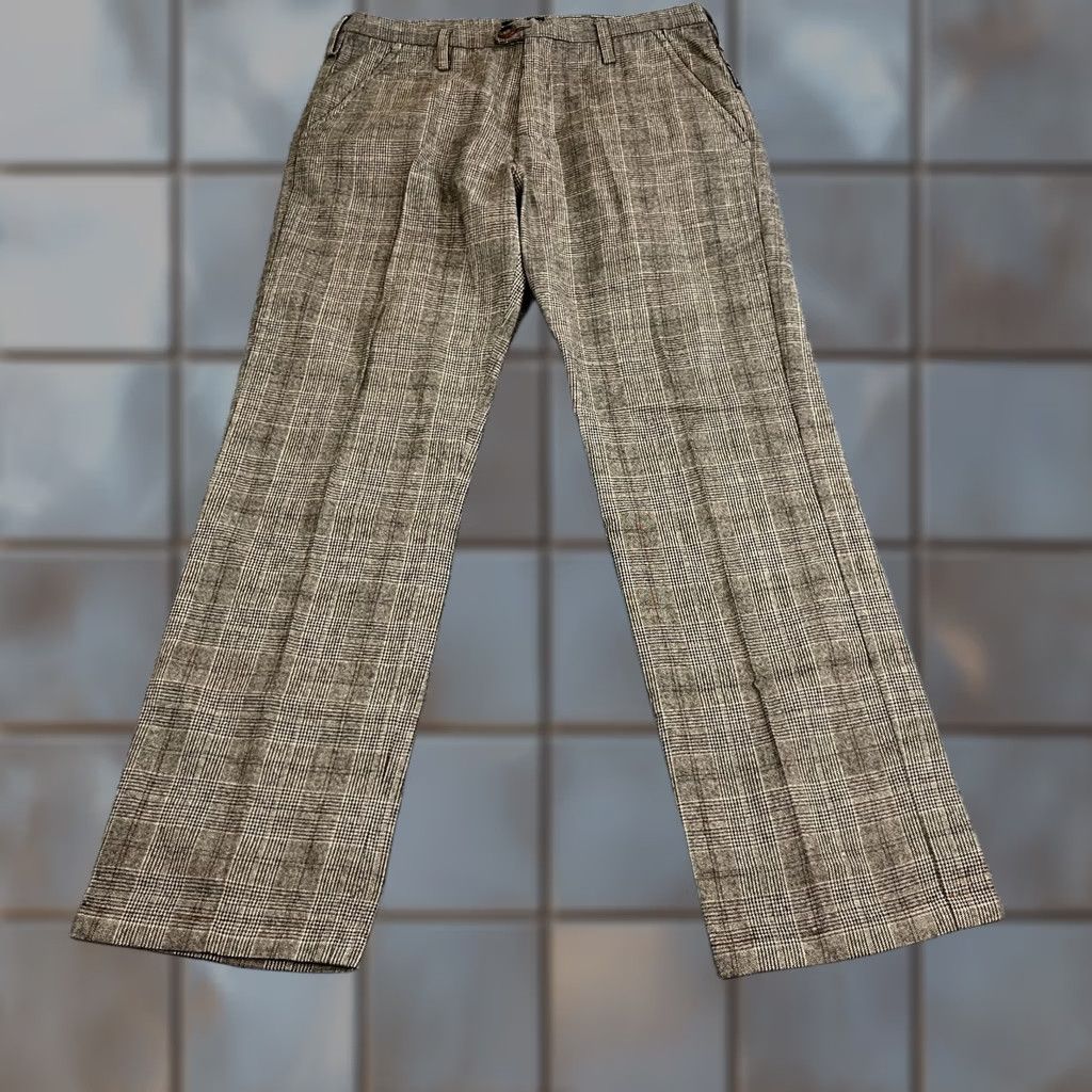 Armani Armani Mens Wool Trousers Pants Straight 32 Grey Check Plaid Jeans Regular Size US 32 / EU 48 - 1 Thumbnail