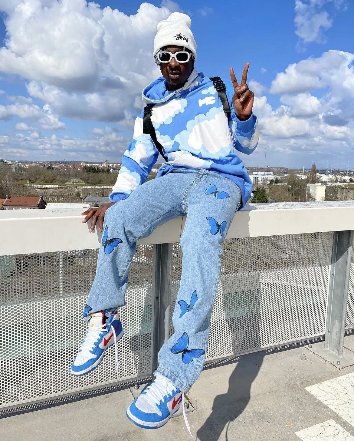 Harsh and Cruel Harsh and Cruel Blue Sky Printed Hoodie Size US L / EU 52-54 / 3 - 5 Thumbnail