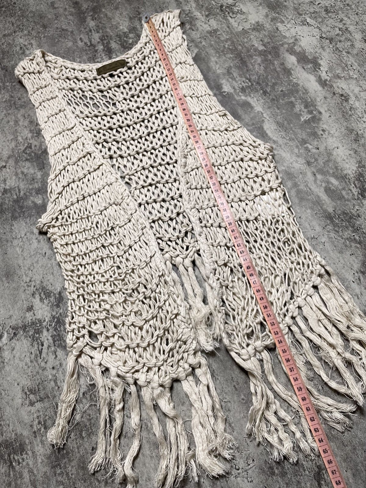 If Six Was Nine × KMRii × Le Grande Bleu (L.G.B.) 00s GOA Fish Net Knit Vest ifsixwasnine lgb kmrii style Size US S / EU 44-46 / 1 - 13 Thumbnail