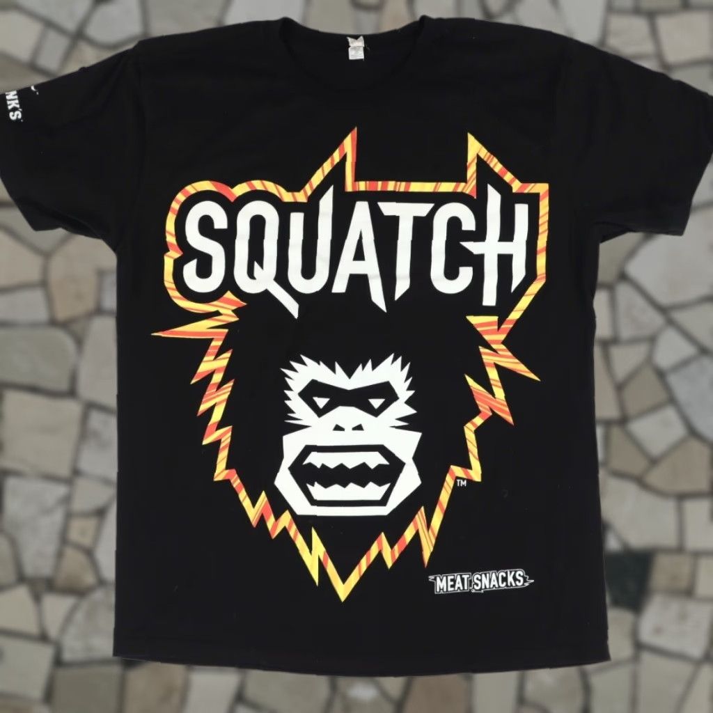 Vintage VINTAGE Alstyle Squatch Meat Snacks Solid T-Shirt Black Men's L Size US L / EU 52-54 / 3 - 1 Thumbnail