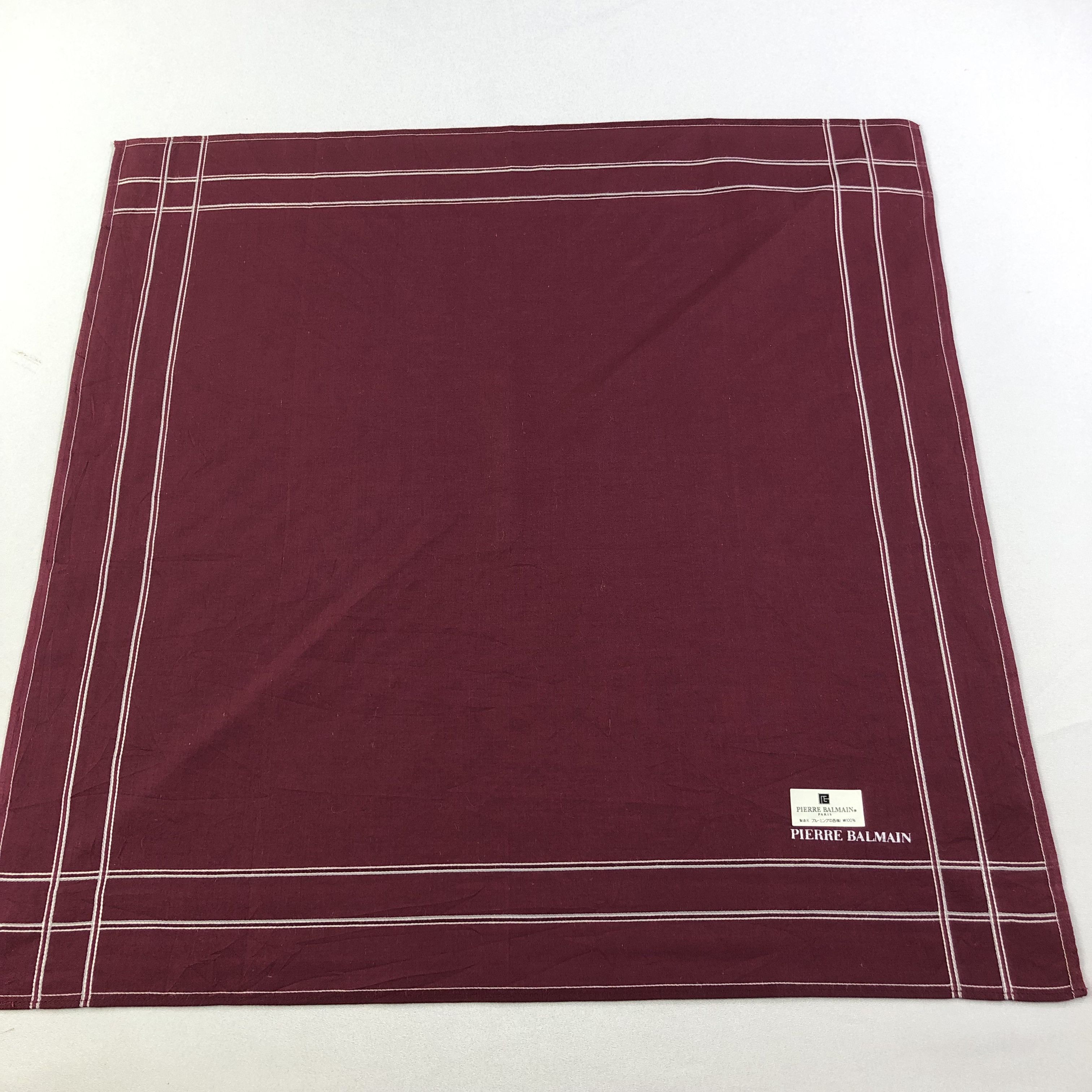 Pierre Balmain × Vintage Pierre Balmain Handkerchief Neckerchief Bandana H1539 Size ONE SIZE - 2 Thumbnail