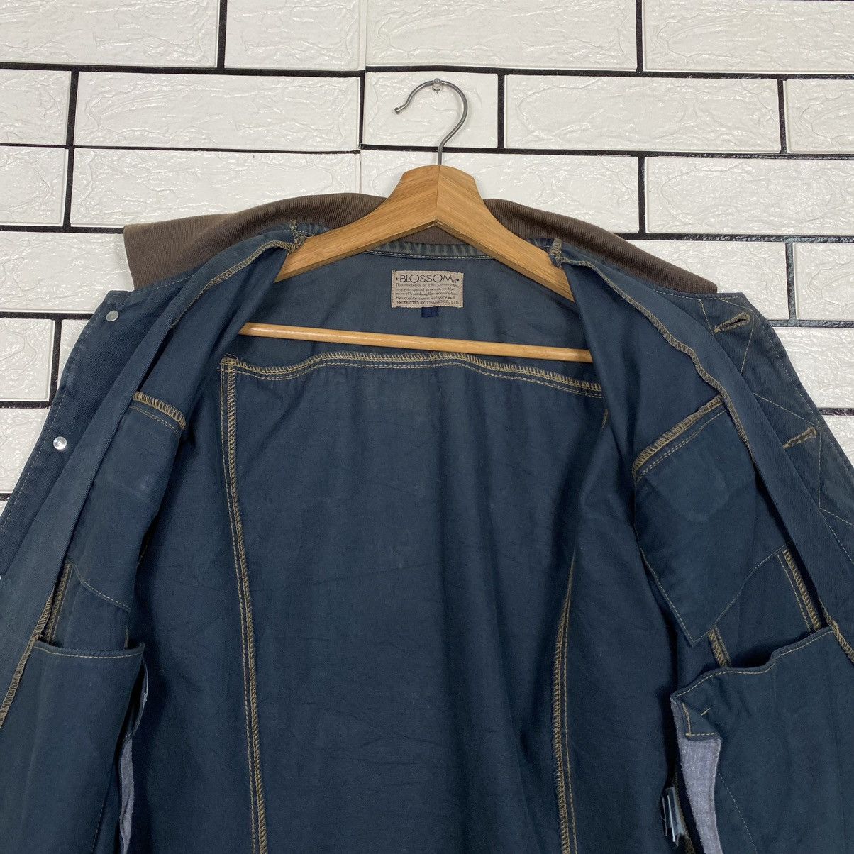 Issey Miyake 🔥CROPPED HUNTING JACKET BUTTON BLOSSOM DUCK CANVAS Size US M / EU 48-50 / 2 - 17 Thumbnail
