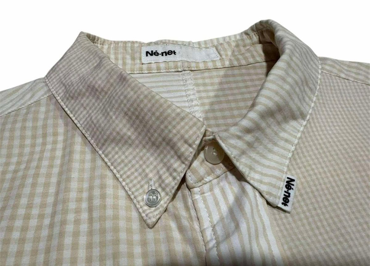 Ne-Net 🔥Rare Ne-Net Issey Miyake Check Asymmetric Shirt Ss Size US L / EU 52-54 / 3 - 5 Thumbnail