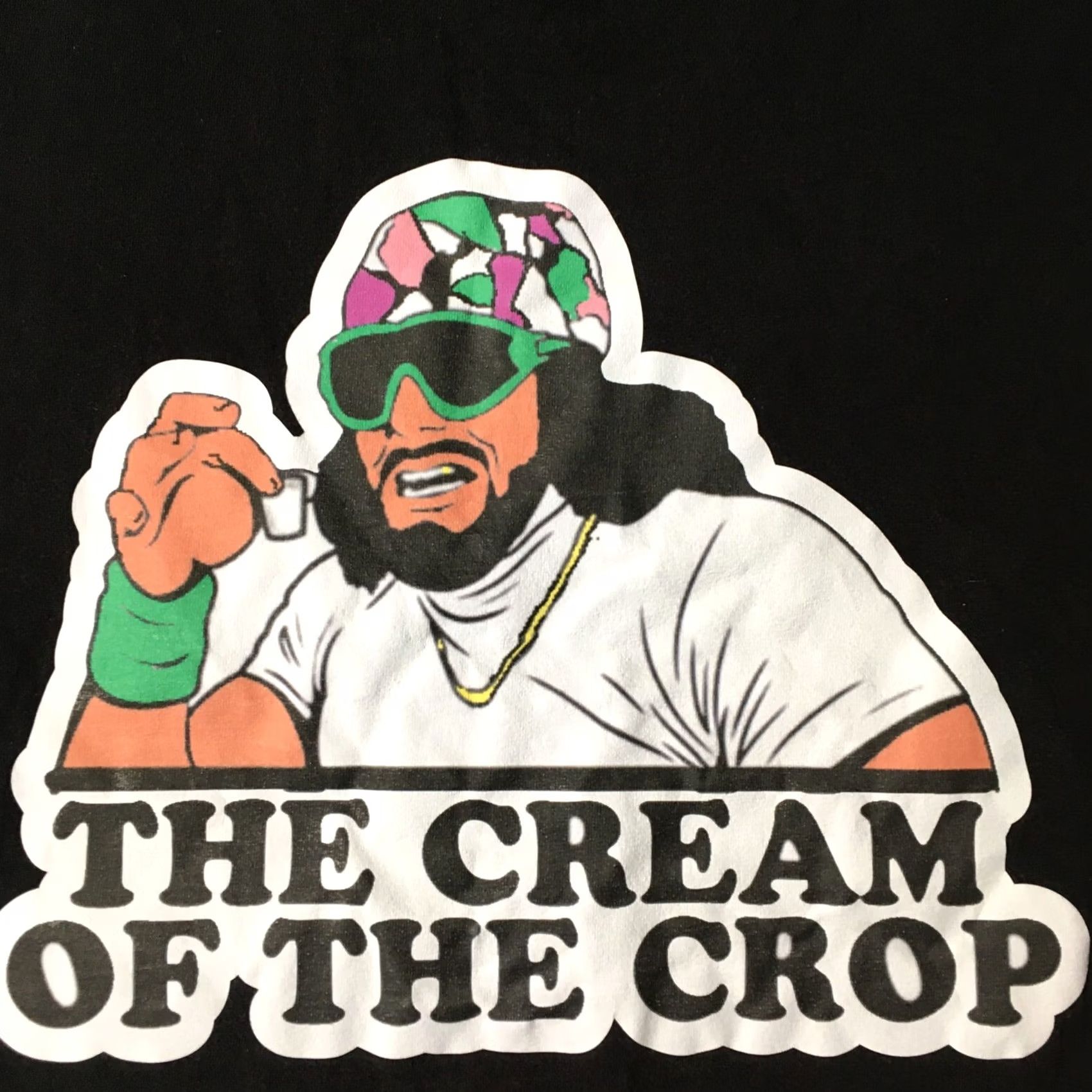 Hanes VINTAGE Randy Savage Macho Man Cream Of The Crop Vintage Shirt Mens 3XL Black T-Shirt Short Sleeve 3XL Mens Macho Man Randy Savage Shirt Size US XXL / EU 58 / 5 - 3 Thumbnail