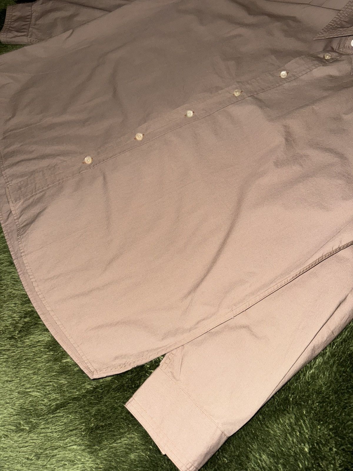 Japanese Brand [L] SHIRTER Stitch Detail Loose-Fit Shirt – Beige Size US L / EU 52-54 / 3 - 4 Thumbnail