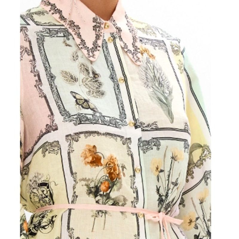 CAMILLA Camilla Long Live Letterpress Mini Shift Shirt Dress Size L Size L / US 10 / IT 46 - 14 Thumbnail