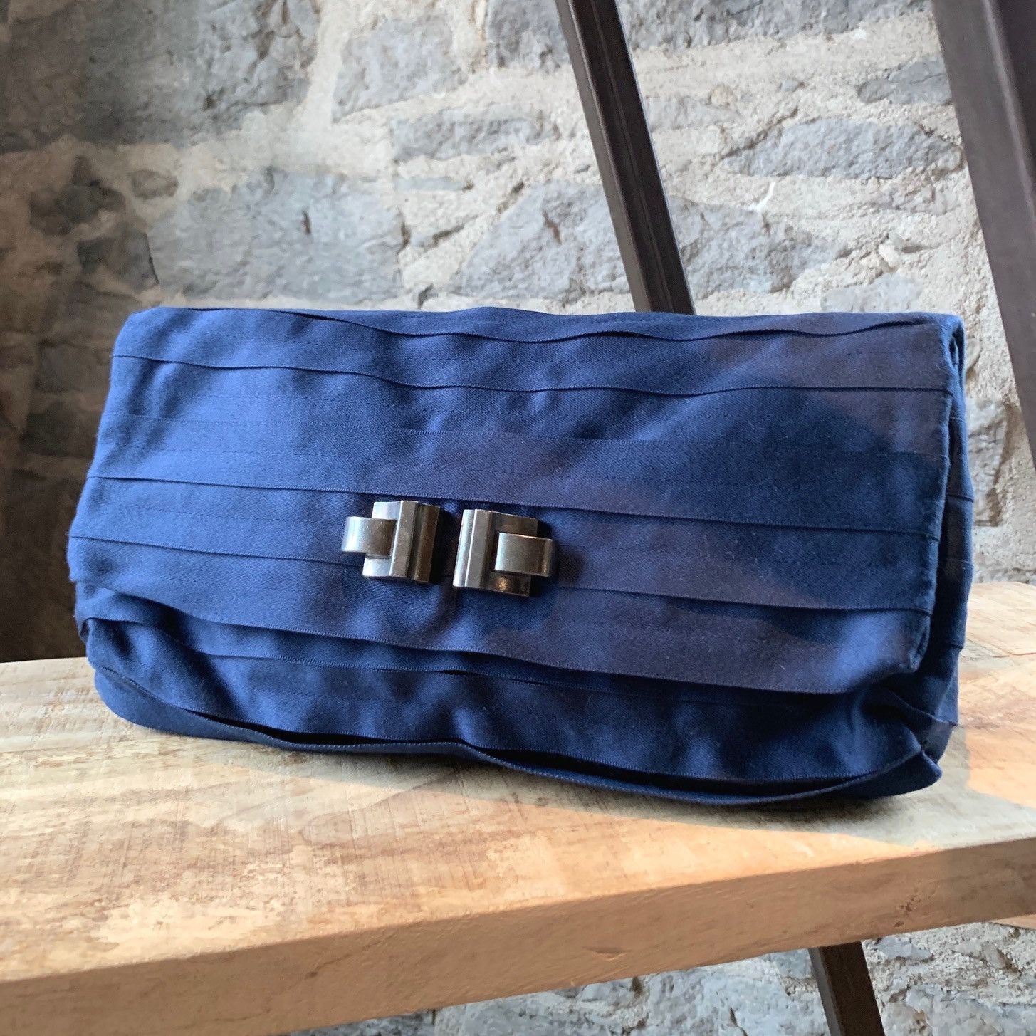Lanvin Lanvin Navy Ribbon Flap Clutch Size ONE SIZE - 1 Thumbnail
