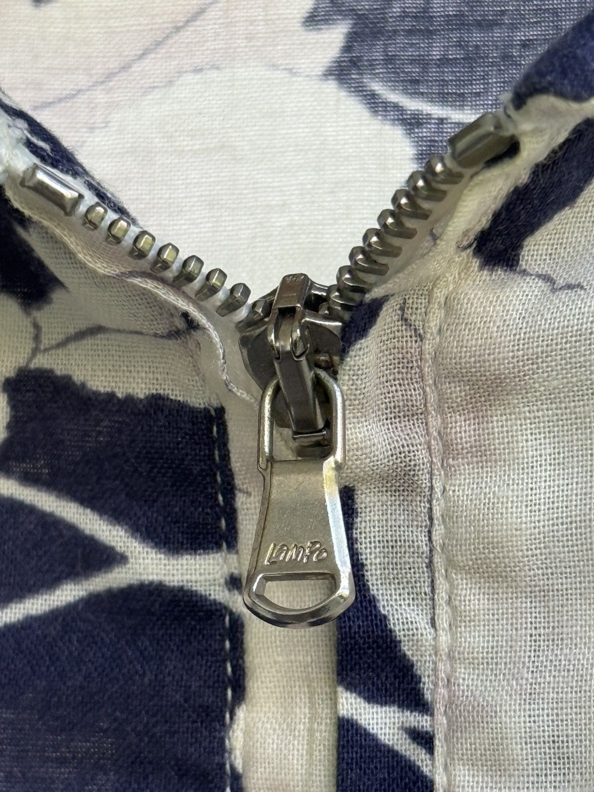 Our Legacy OUR LEGACY SS14 - Shirting Floral Shirt 1/3 Zip Blue Top, Size US M / EU 48-50 / 2 - 5 Thumbnail