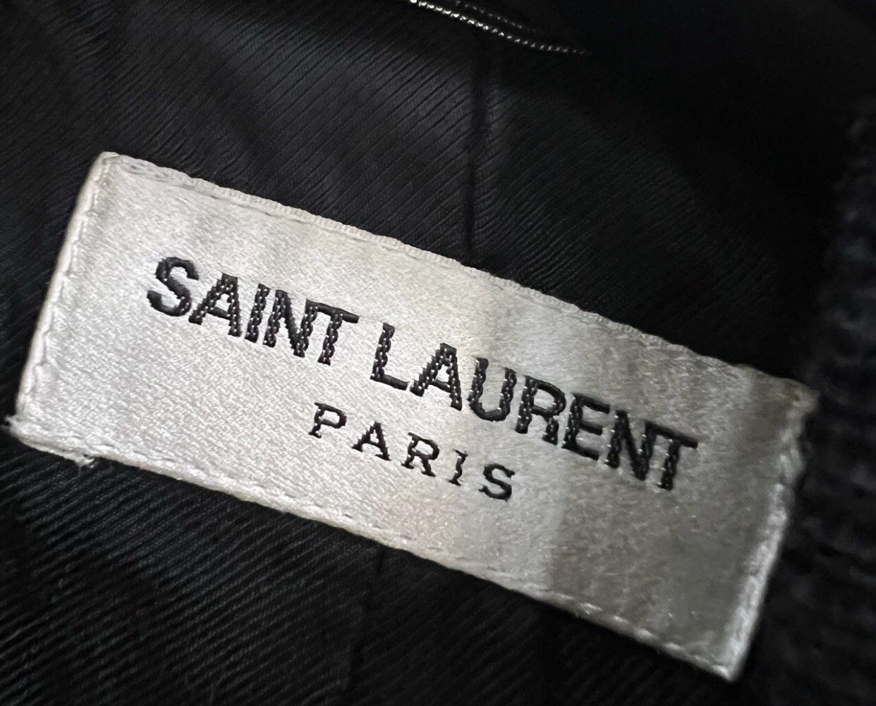 Saint Laurent Paris Saint Laurent SLP black and white patchwork baseball jacket Size US S / EU 44-46 / 1 - 4 Thumbnail