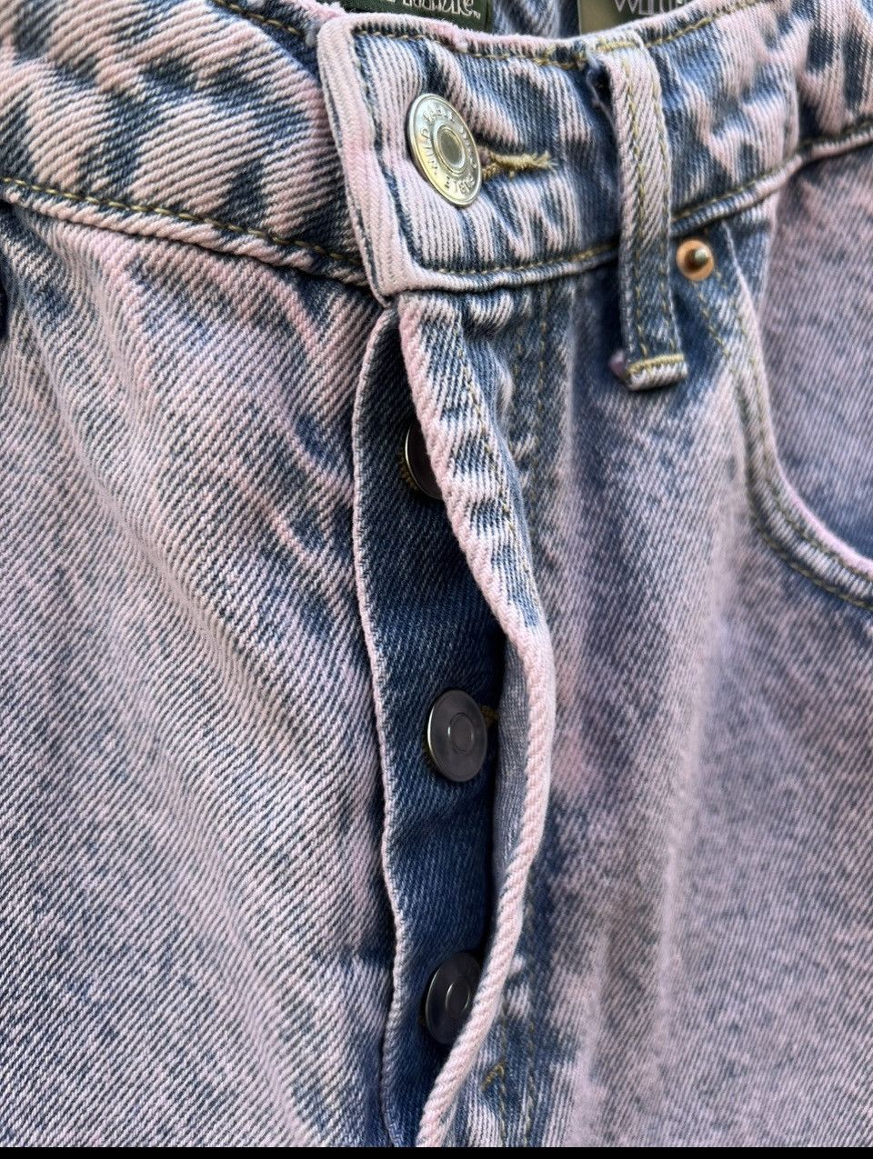 Other ThrowBack High Rise Bermuda Pink Acid Wash Denim Shorts 4 Size 27" / US 4 / IT 40 - 4 Thumbnail