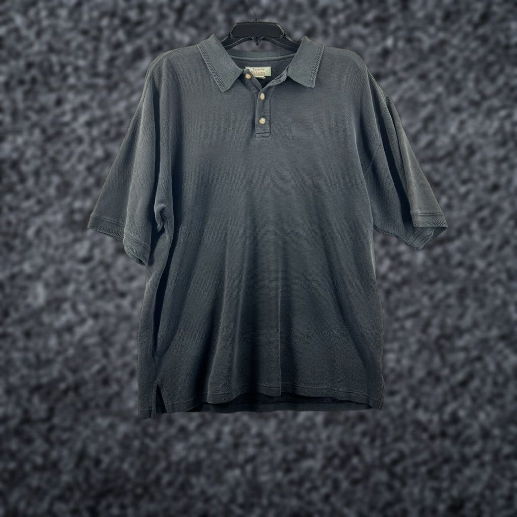 Tommy Bahama Tommy Bahama Polo Shirt Mens Large Gray Marlin Casual Short Sleeve Golf Size US L / EU 52-54 / 3 - 1 Thumbnail
