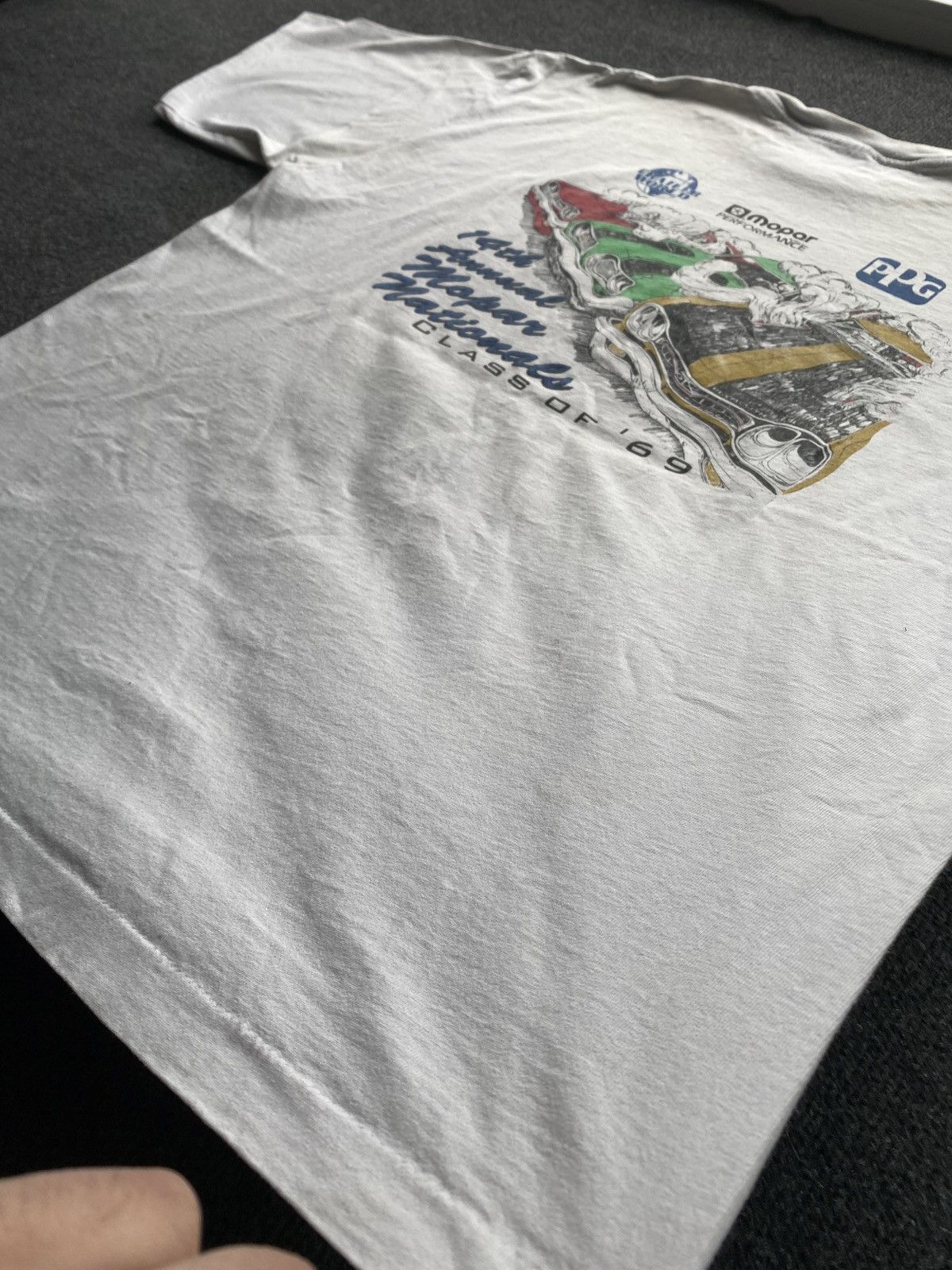 Band Tees 🔥1994 Mopar Raceway Park Cars White tee vintage mens Size US XXL / EU 58 / 5 - 7 Thumbnail